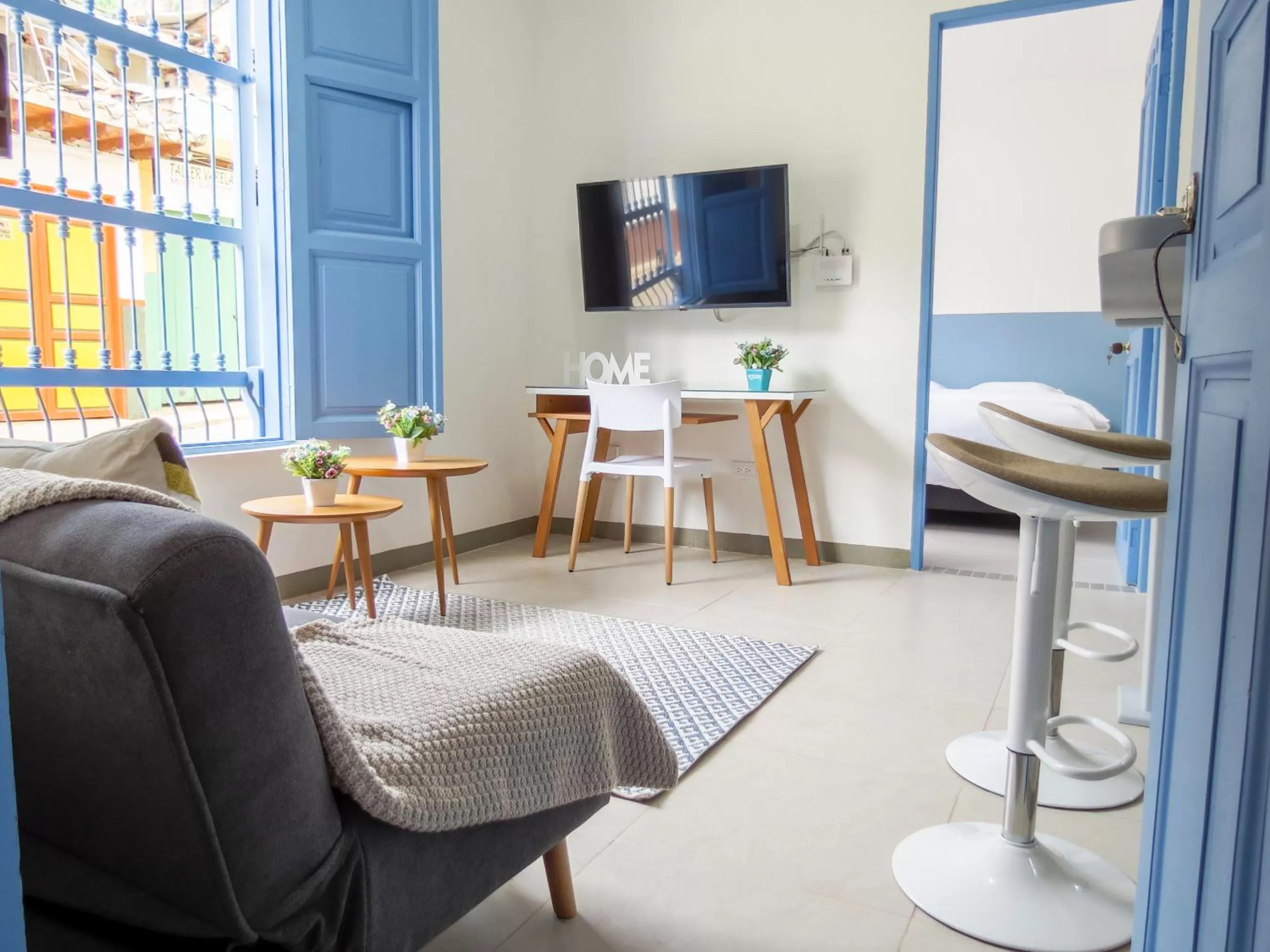 Living room in Hotel Azulado Jericó