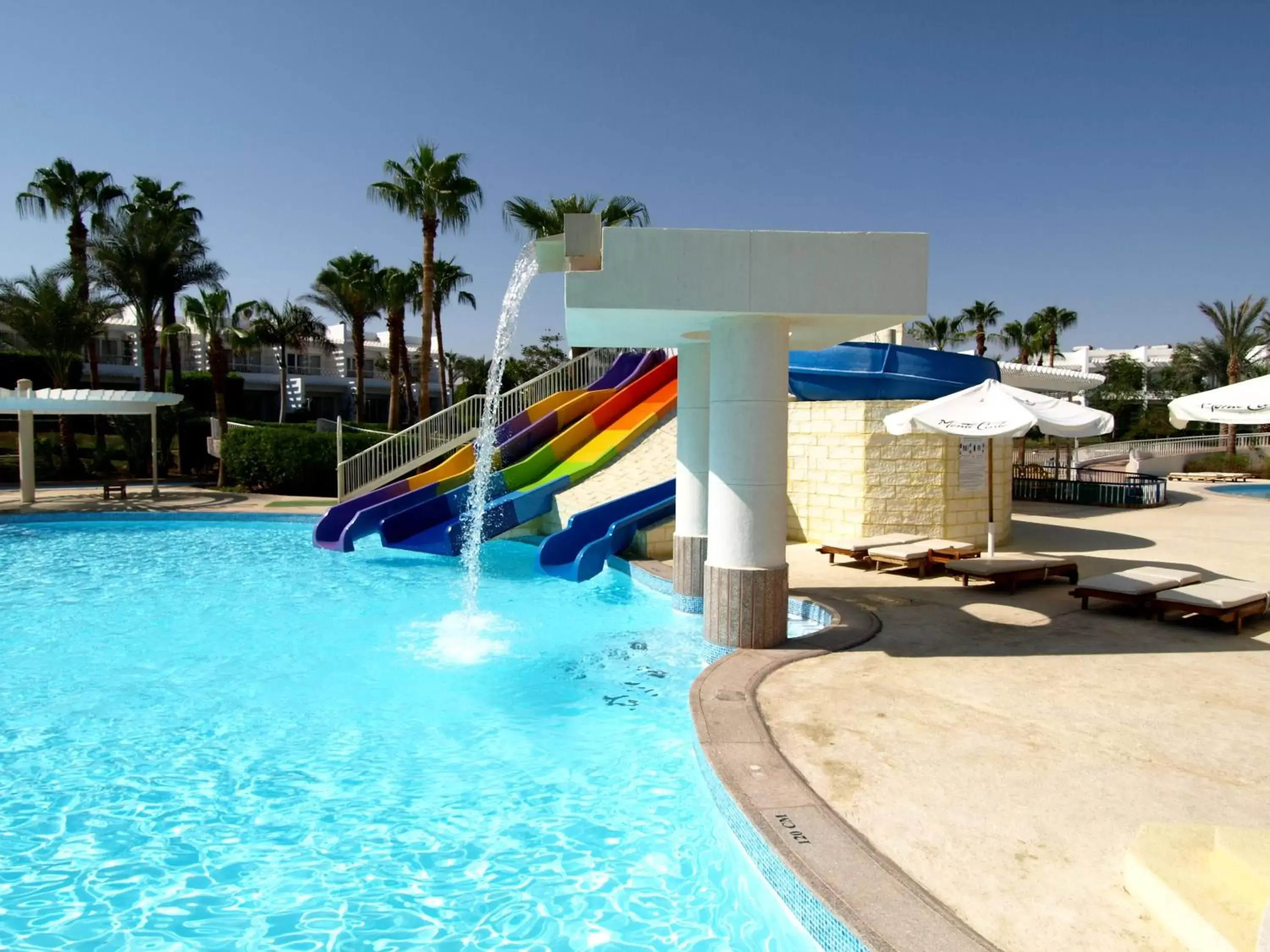 Pool view, Water Park in Monte Carlo Sharm Resort & Spa