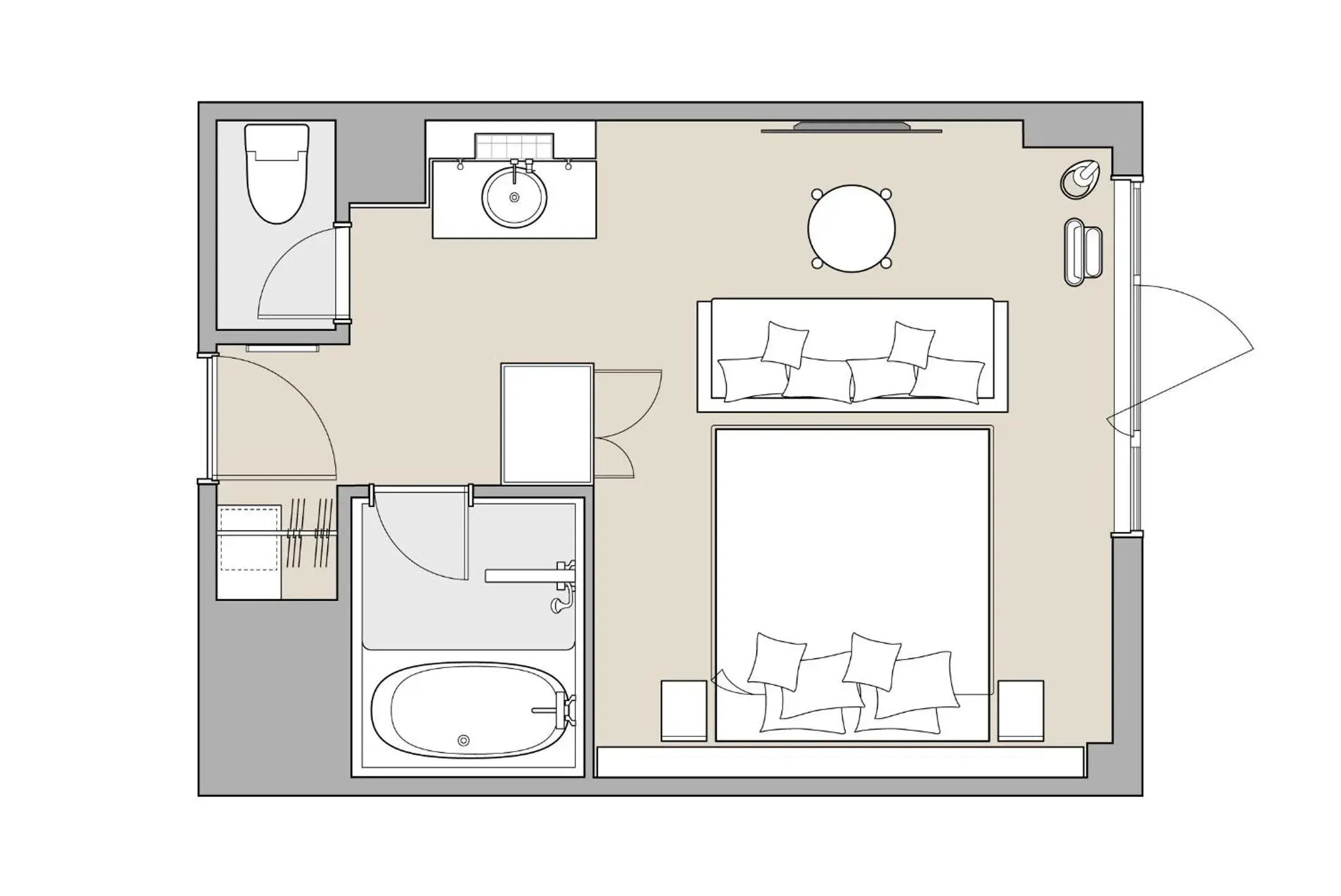 Floor Plan in hotel it. Osaka Shinmachi Nishishinsaibashi