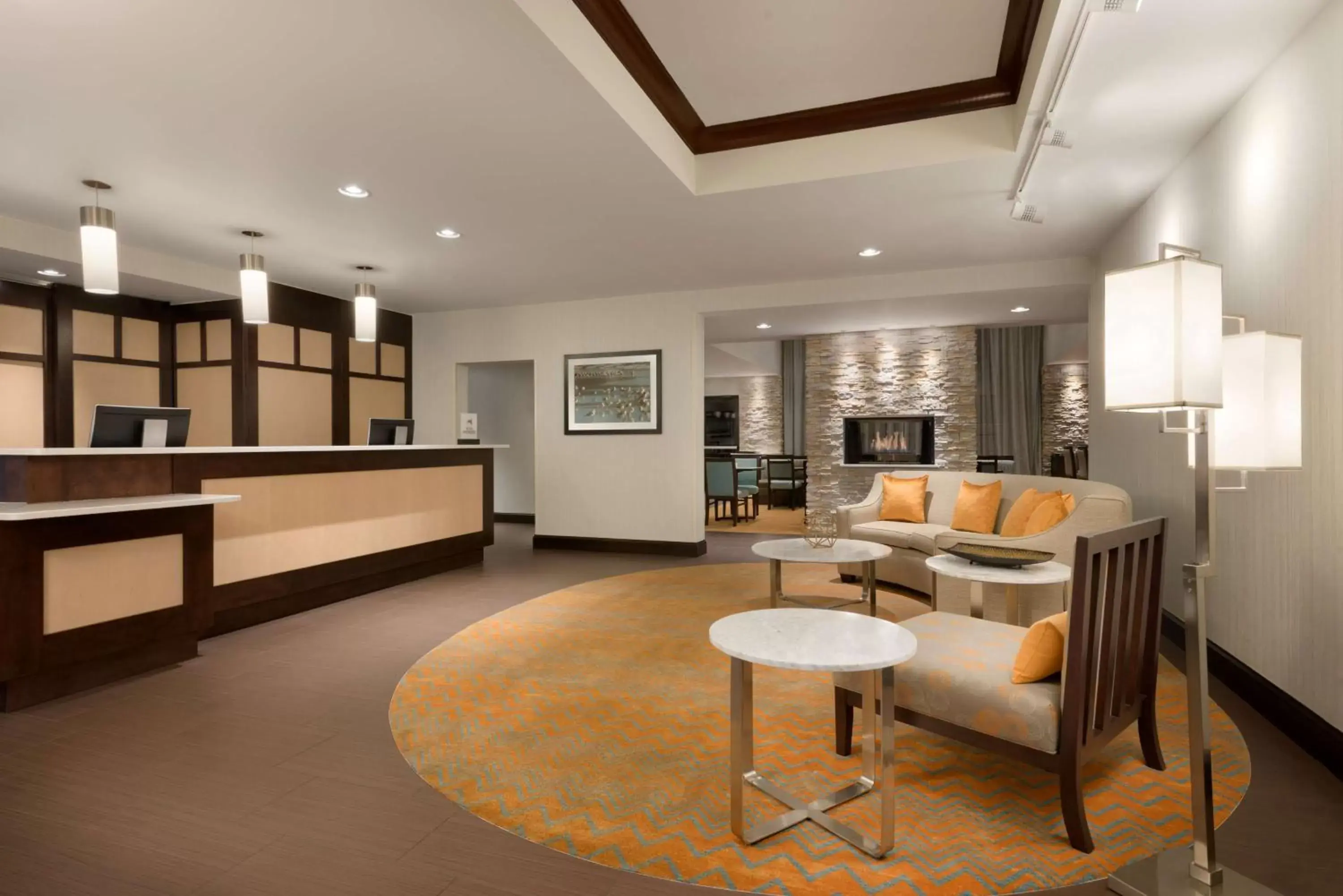 Lobby or reception in Homewood Suites Jacksonville Deerwood Park