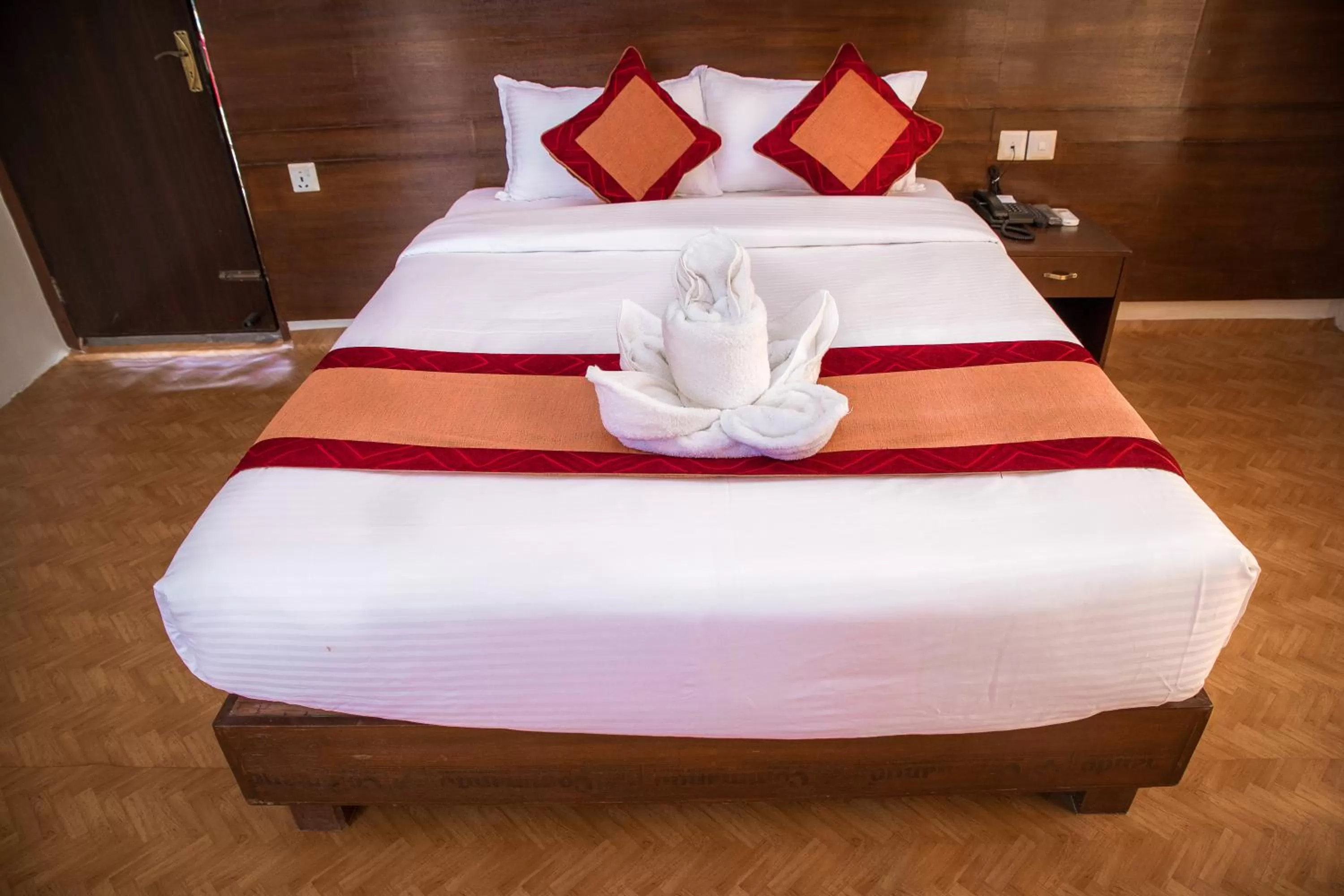 Bed in Hotel Himalayan Vacation