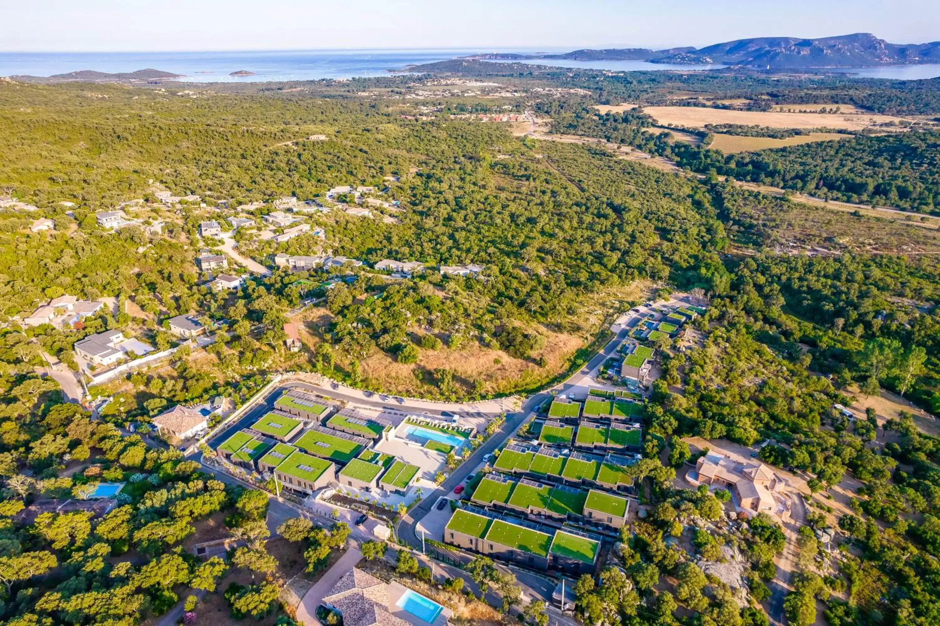 Property building, Bird's-eye View in Résidence Pierre & Vacances Premium Les Terrasses d'Arsella