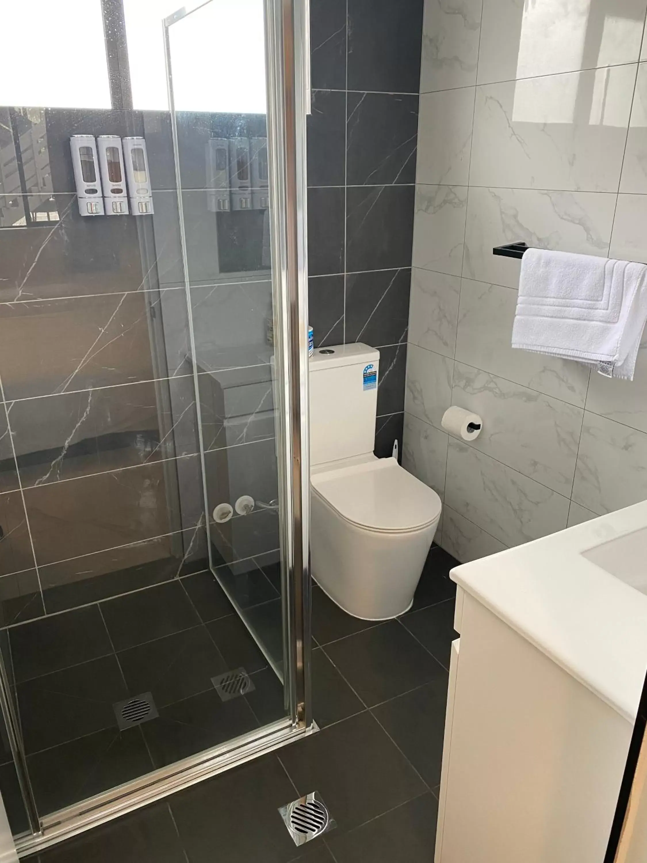 Shower, Bathroom in Lakeside Inn Wollongong