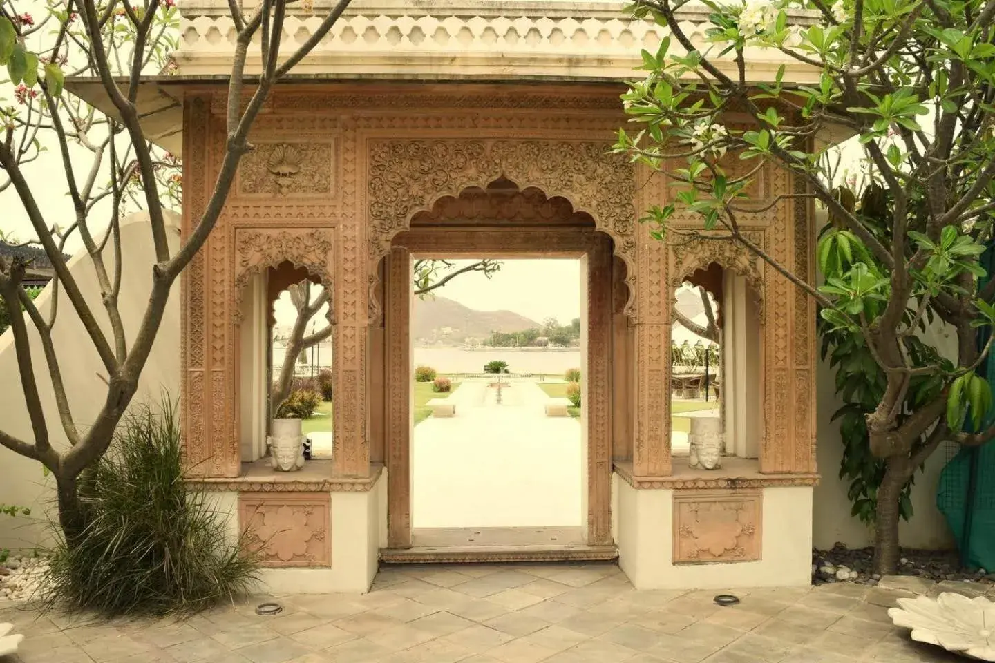 Lake view in Rampratap Palace by Fateh Collection Lake view in Rampratap Palace by Fateh Collection