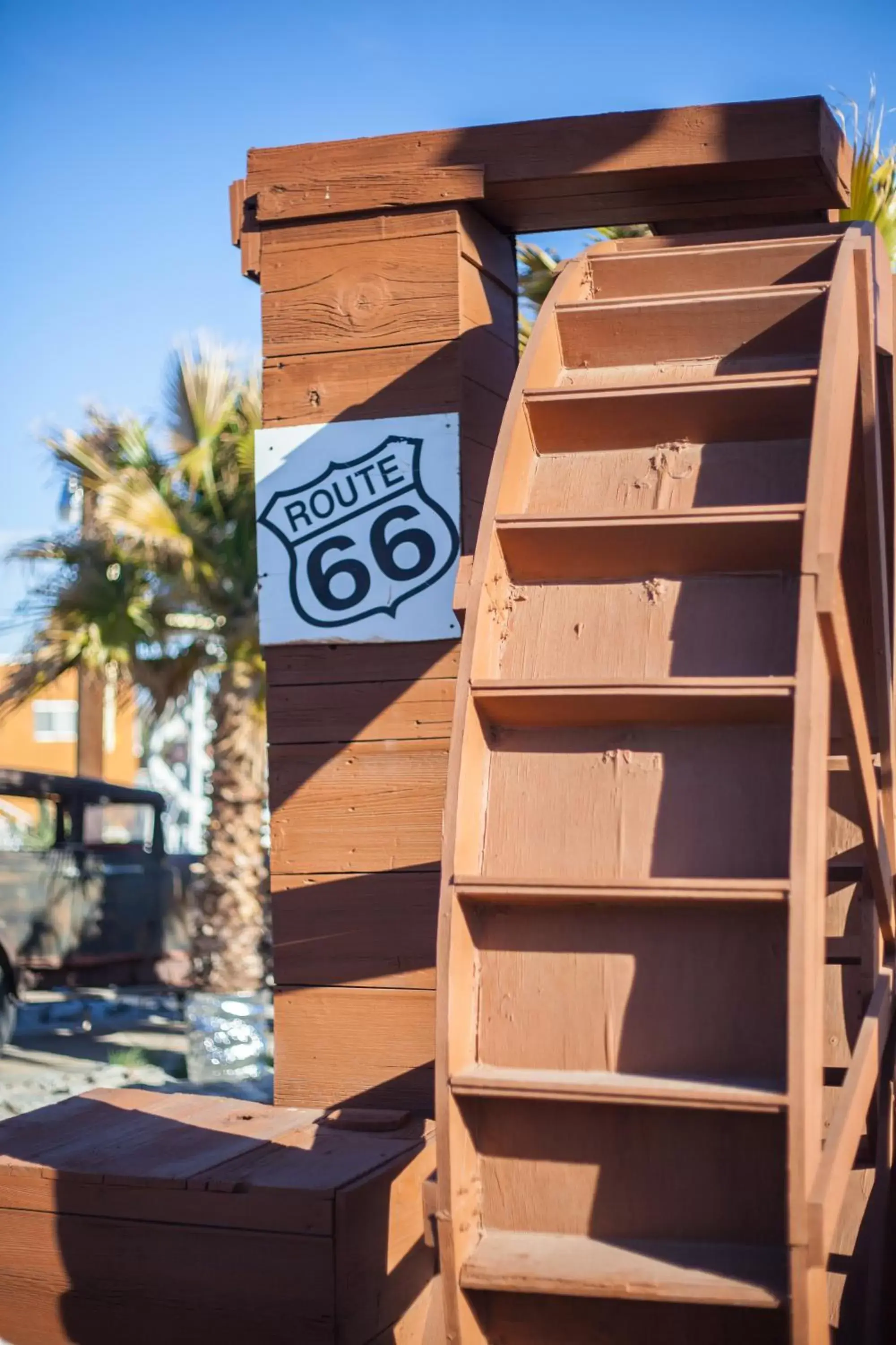 Facade/entrance in Route 66 Motel