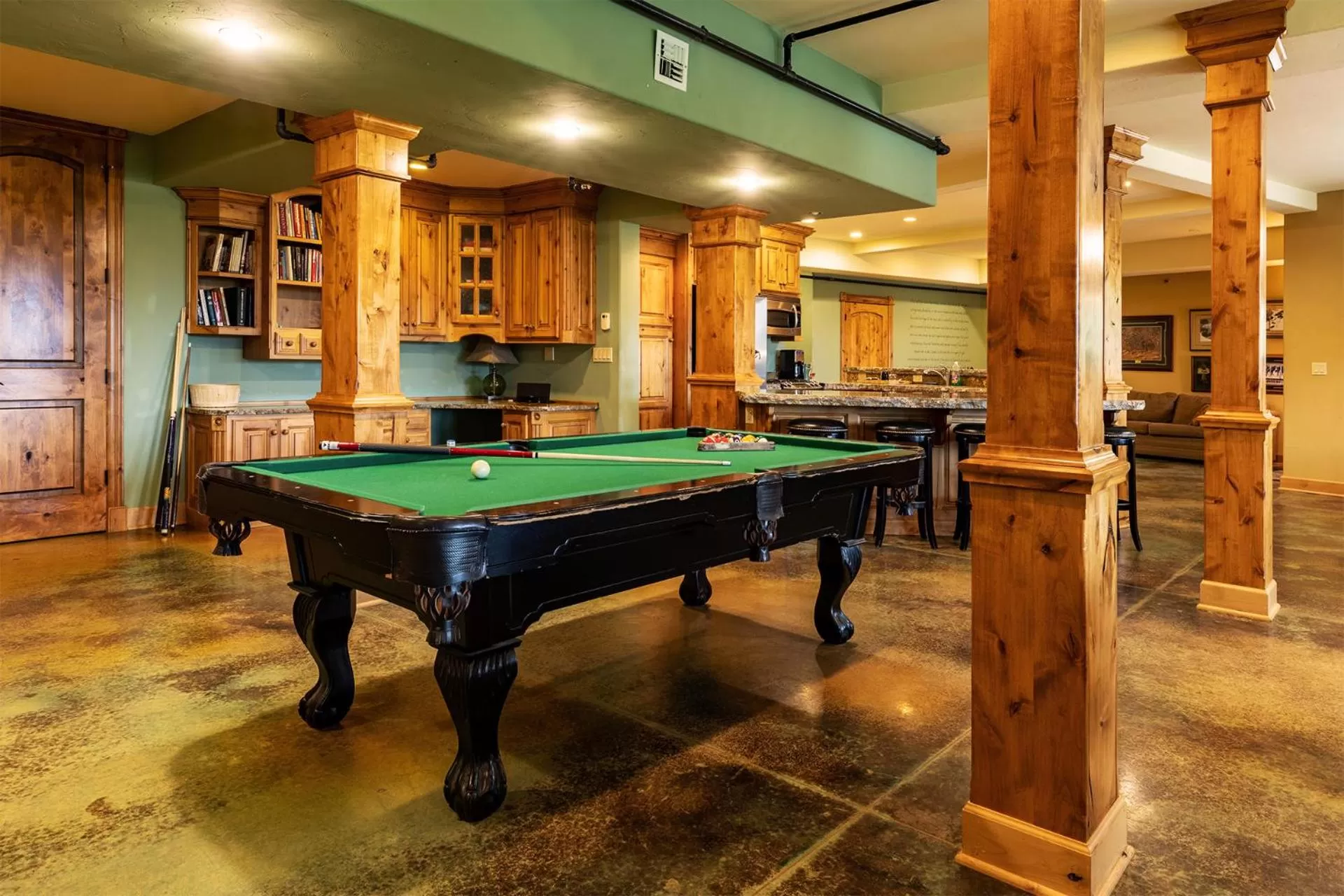 Billiards in Talus Rock Retreat