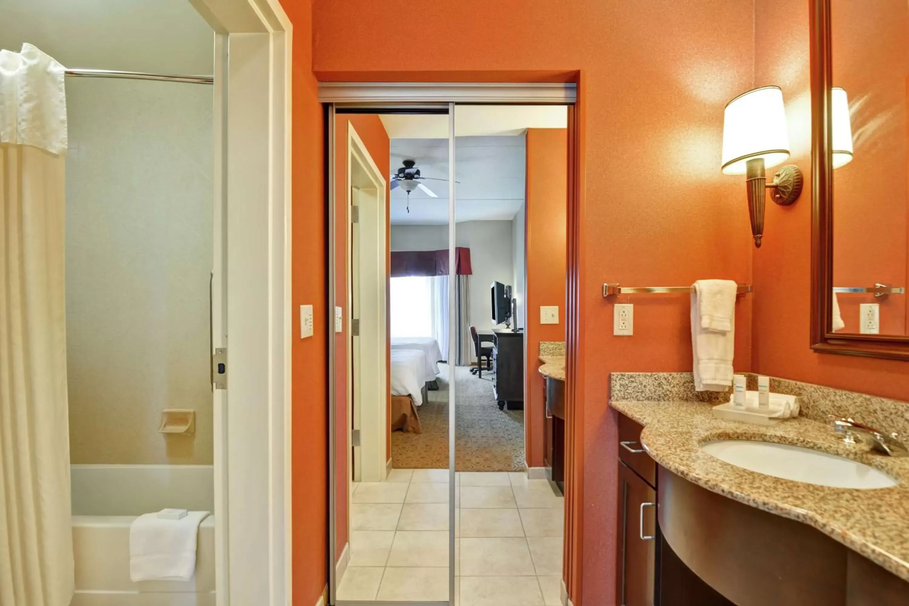 Bathroom in Homewood Suites Fredericksburg