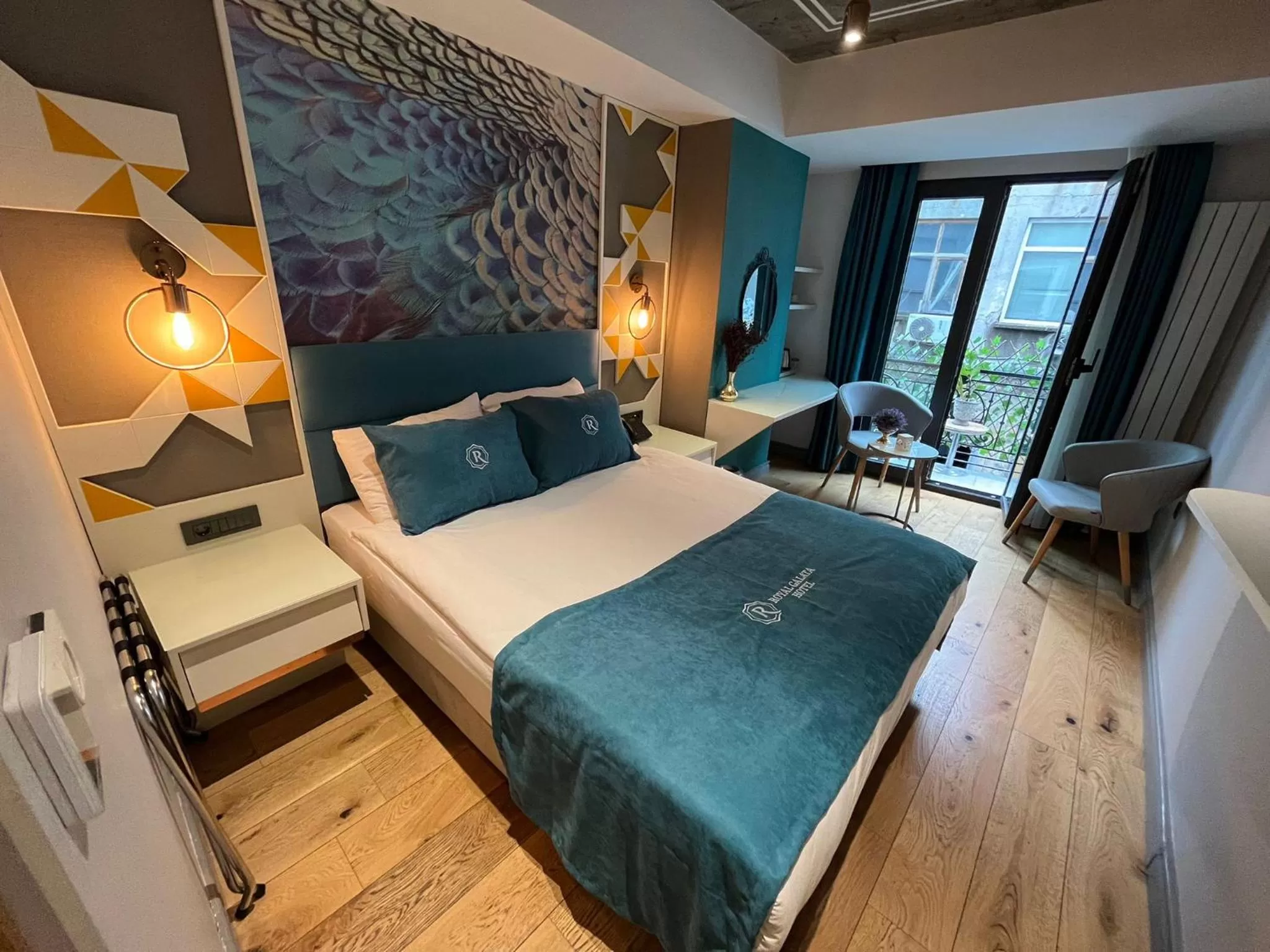 Bed in Royal Galata Hotel