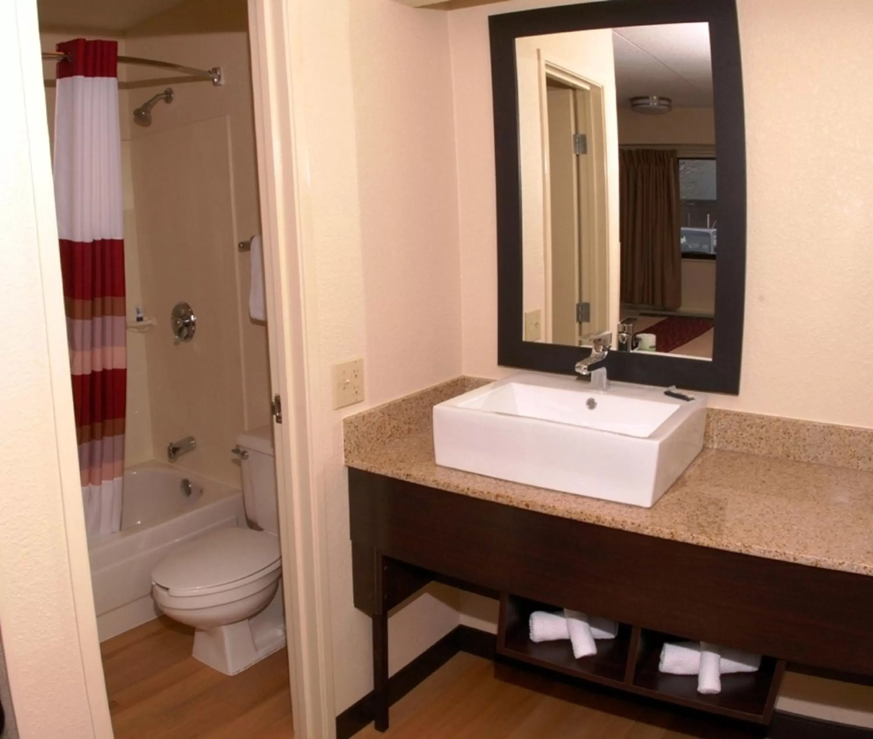 Bathroom in Red Roof Inn PLUS+ Baltimore North - Timonium