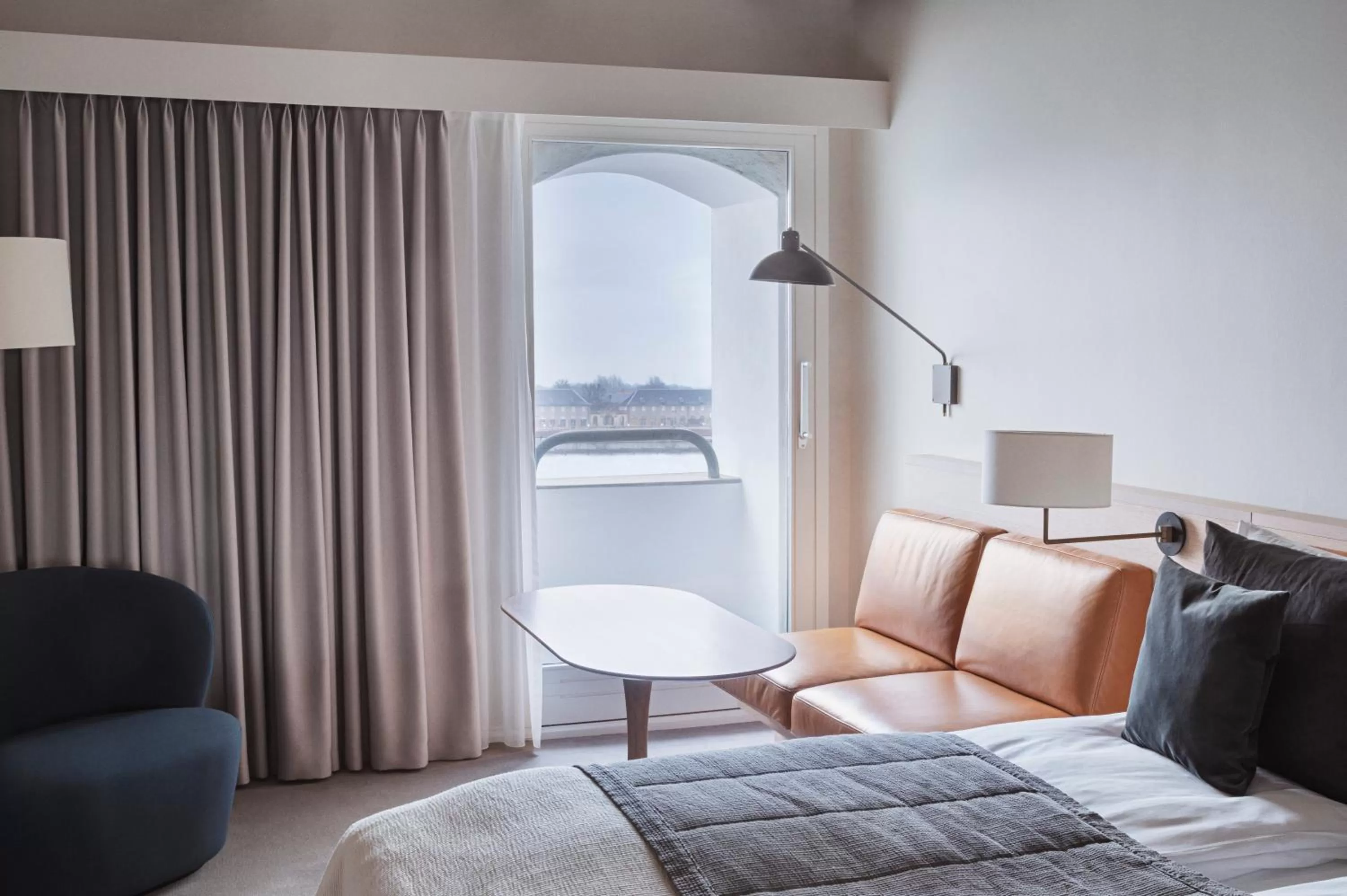 Seating area, Bed in Copenhagen Admiral Hotel