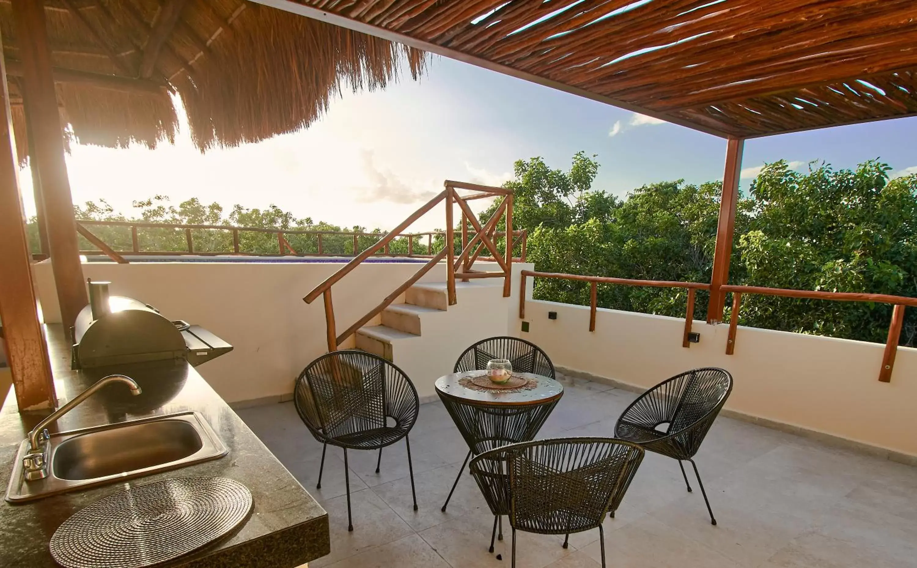 Patio, Balcony/Terrace in Naajal Tulum Boutique Hotel - Magic & Jungle