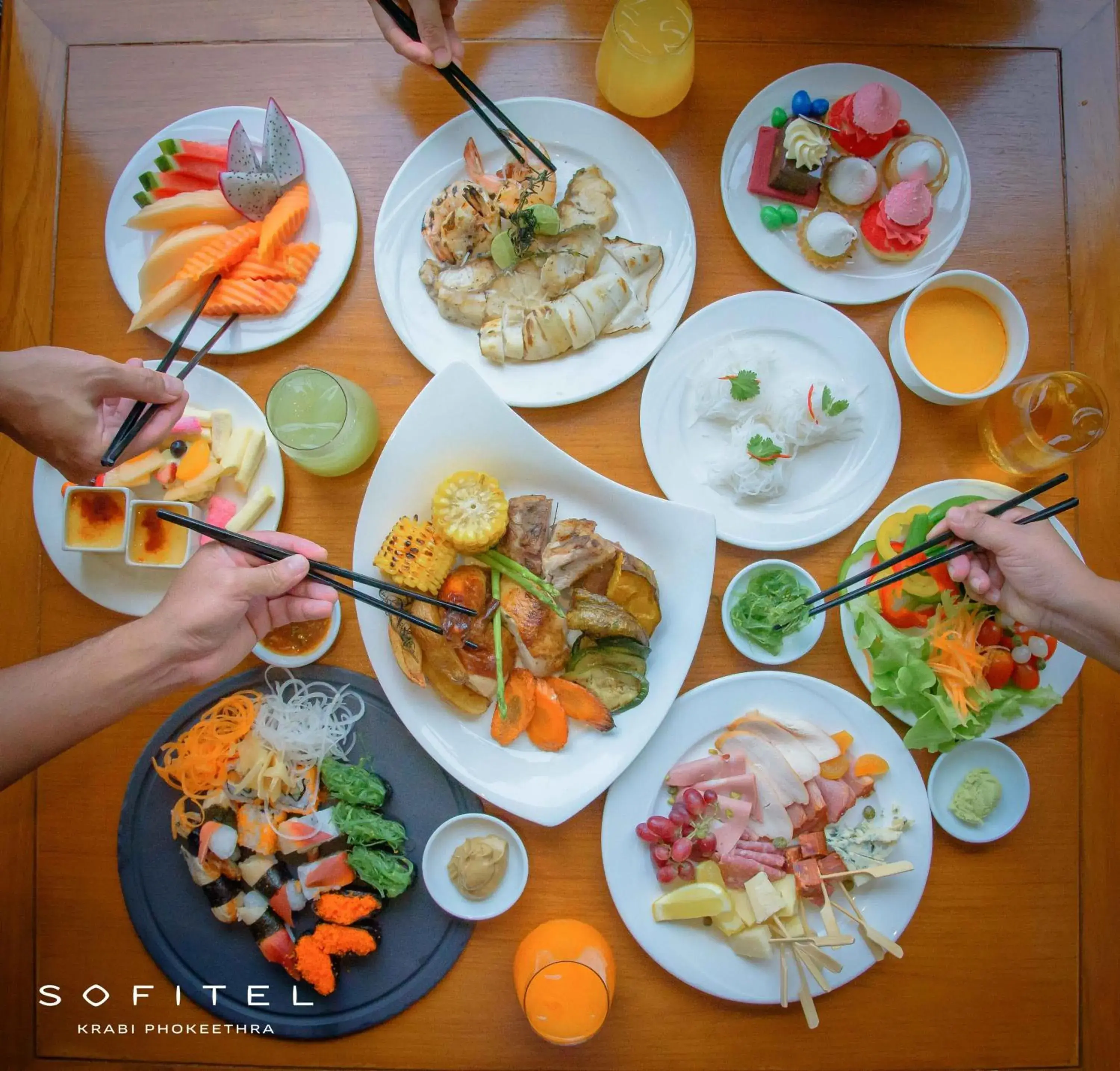 Breakfast, Lunch and Dinner in Sofitel Krabi Phokeethra Golf and Spa Resort