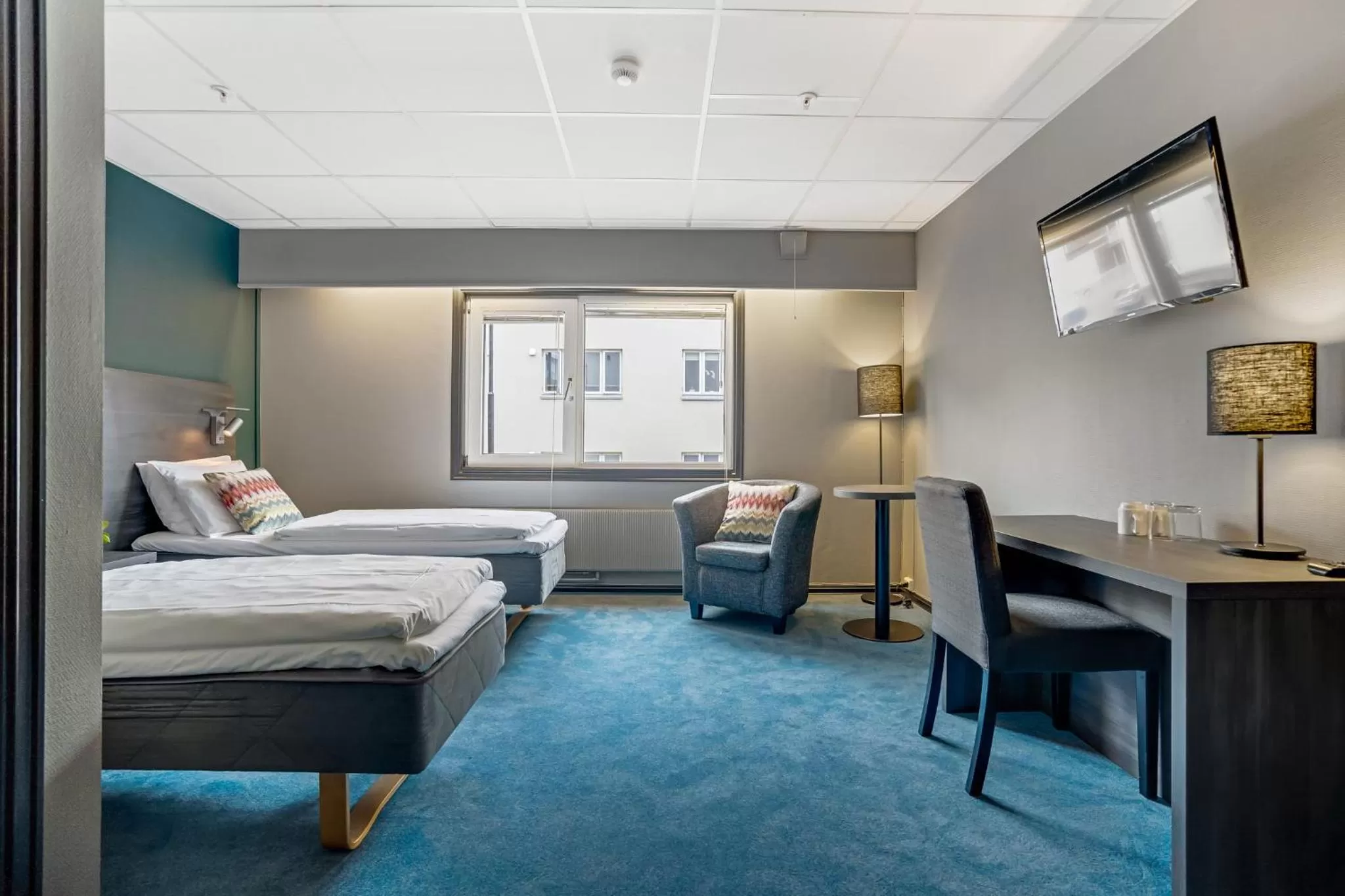 Photo of the whole room, Bed in Hotel Haugesund