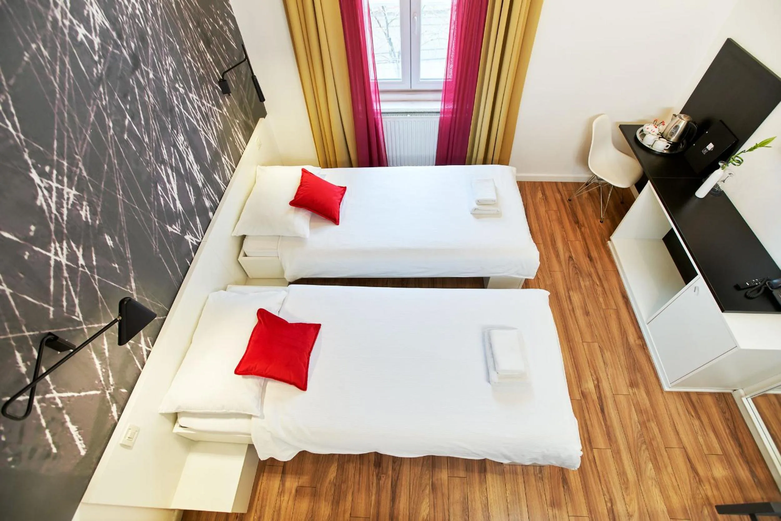 Bed in Art Hotel Like