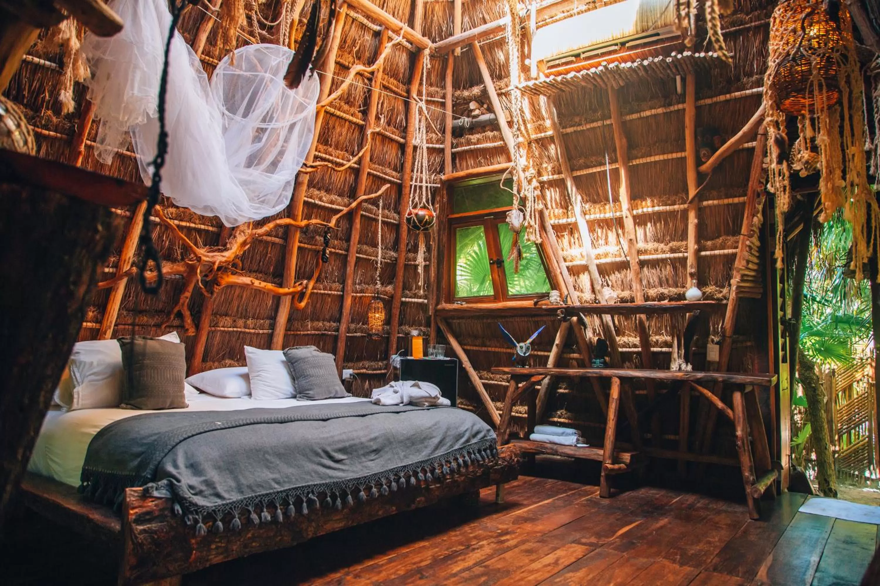 Bedroom, Bed in Ikal Tulum Hotel