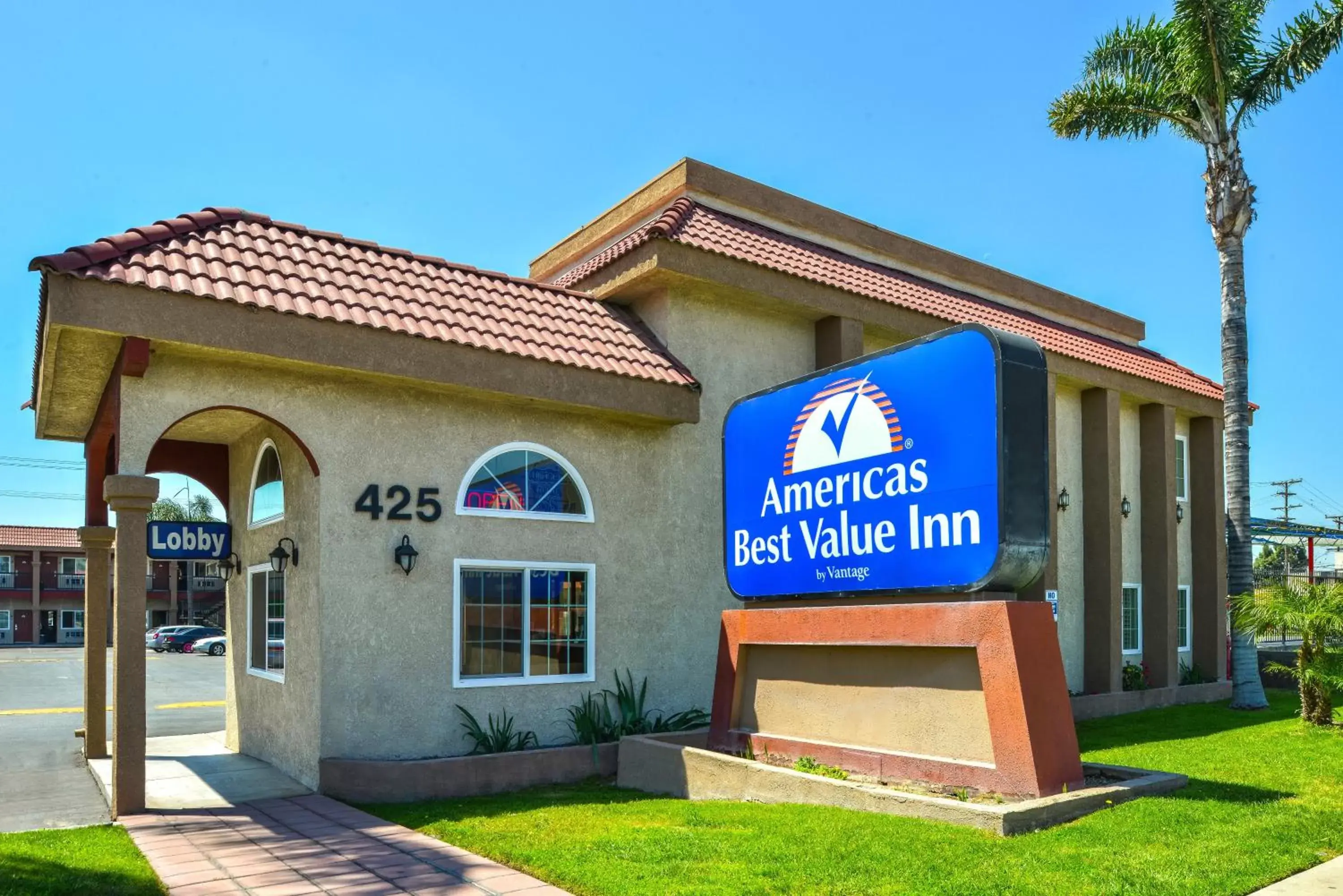 Property logo or sign, Property Building in Americas Best Value Inn-Rialto