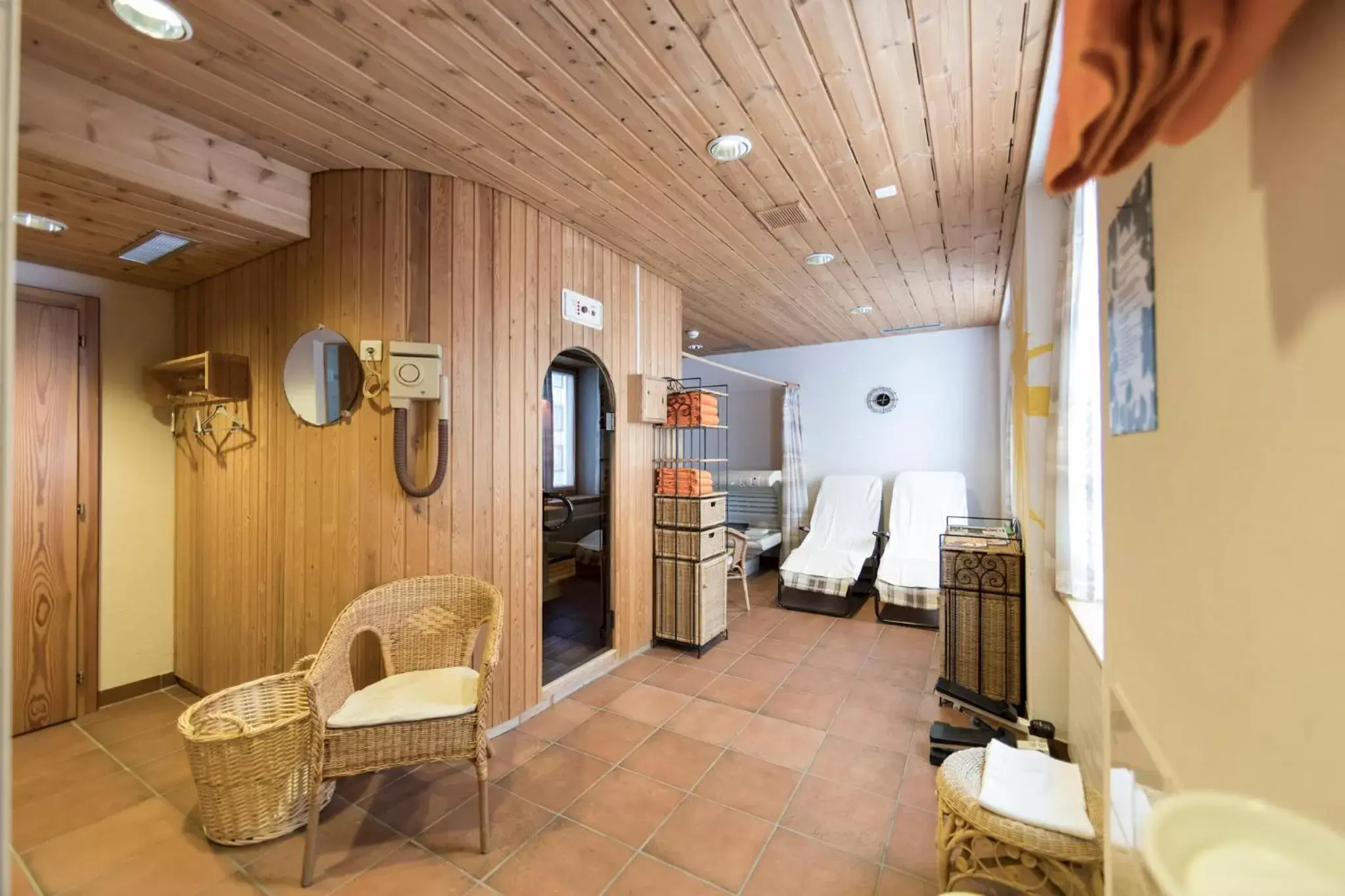 Sauna, Seating Area in Hotel Bernina