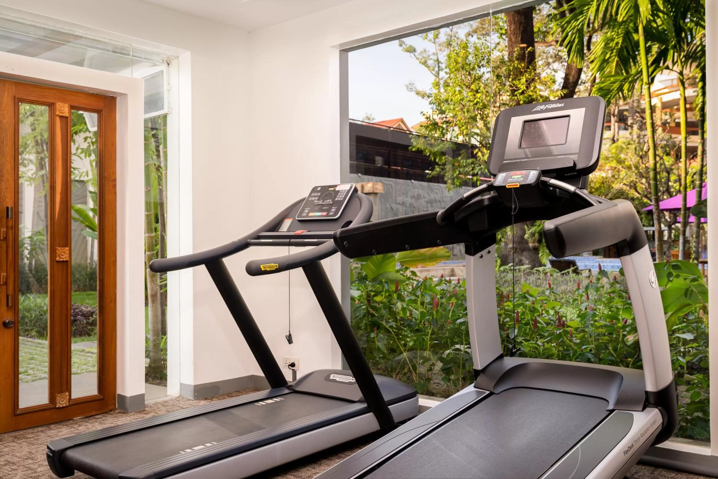 Fitness centre/facilities in Koulen Hotel