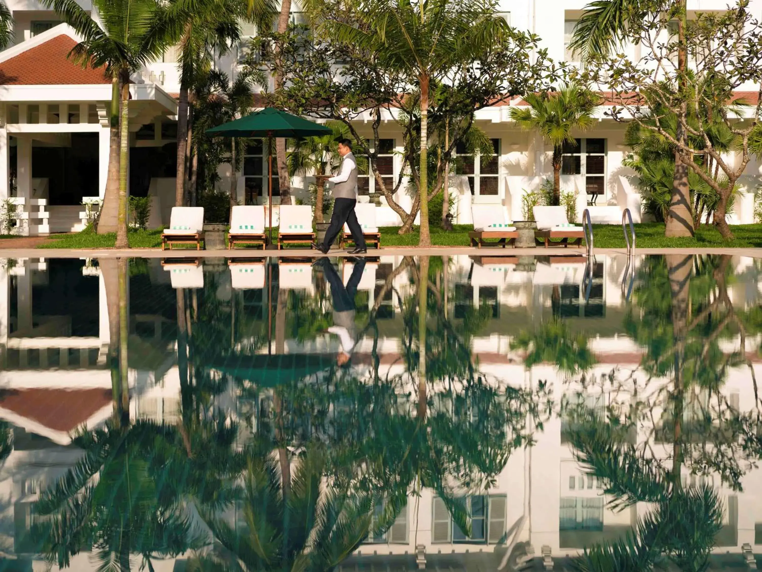 Pool view, Swimming Pool in Raffles Grand Hotel d'Angkor