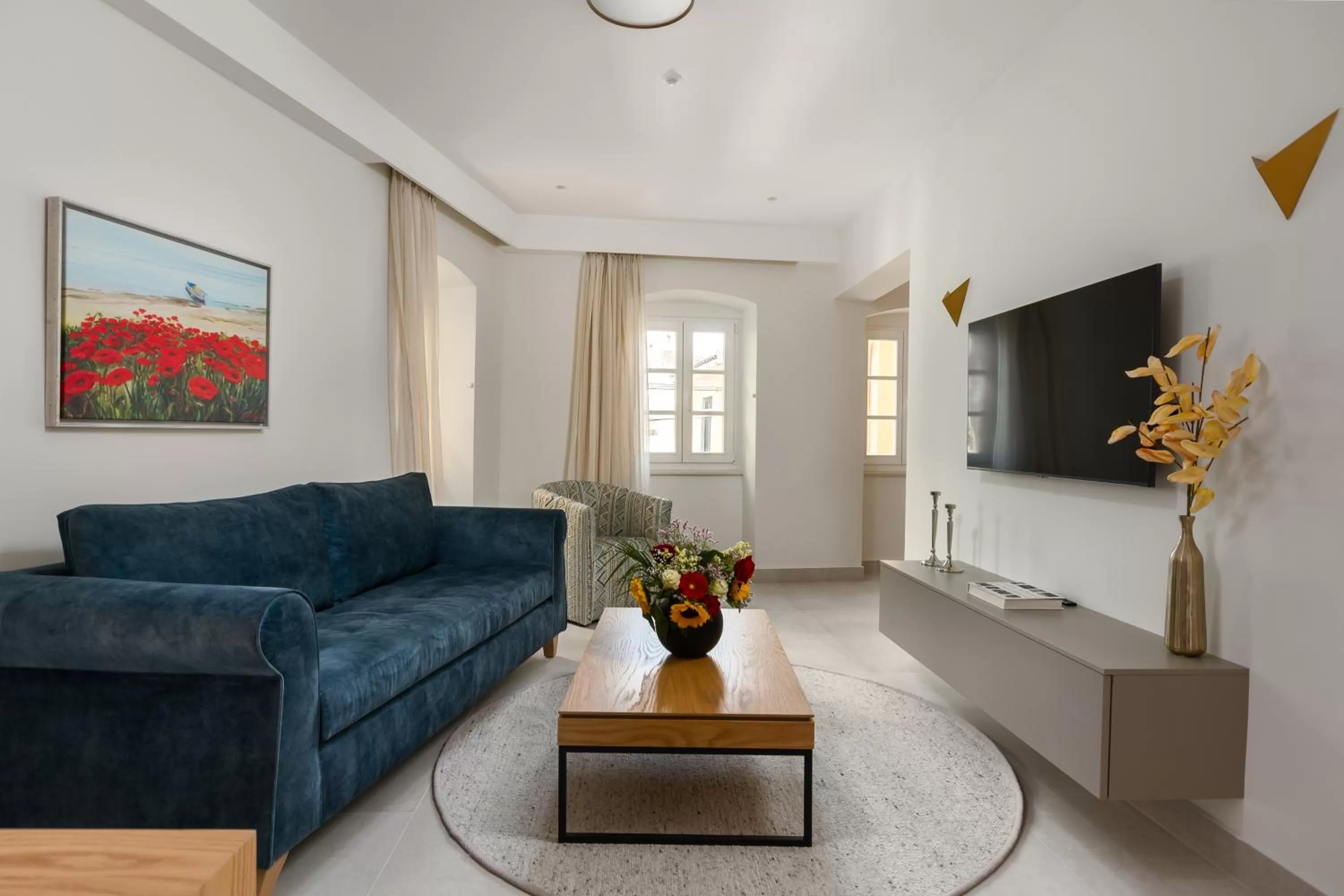 Living room in New York Luxury Suites