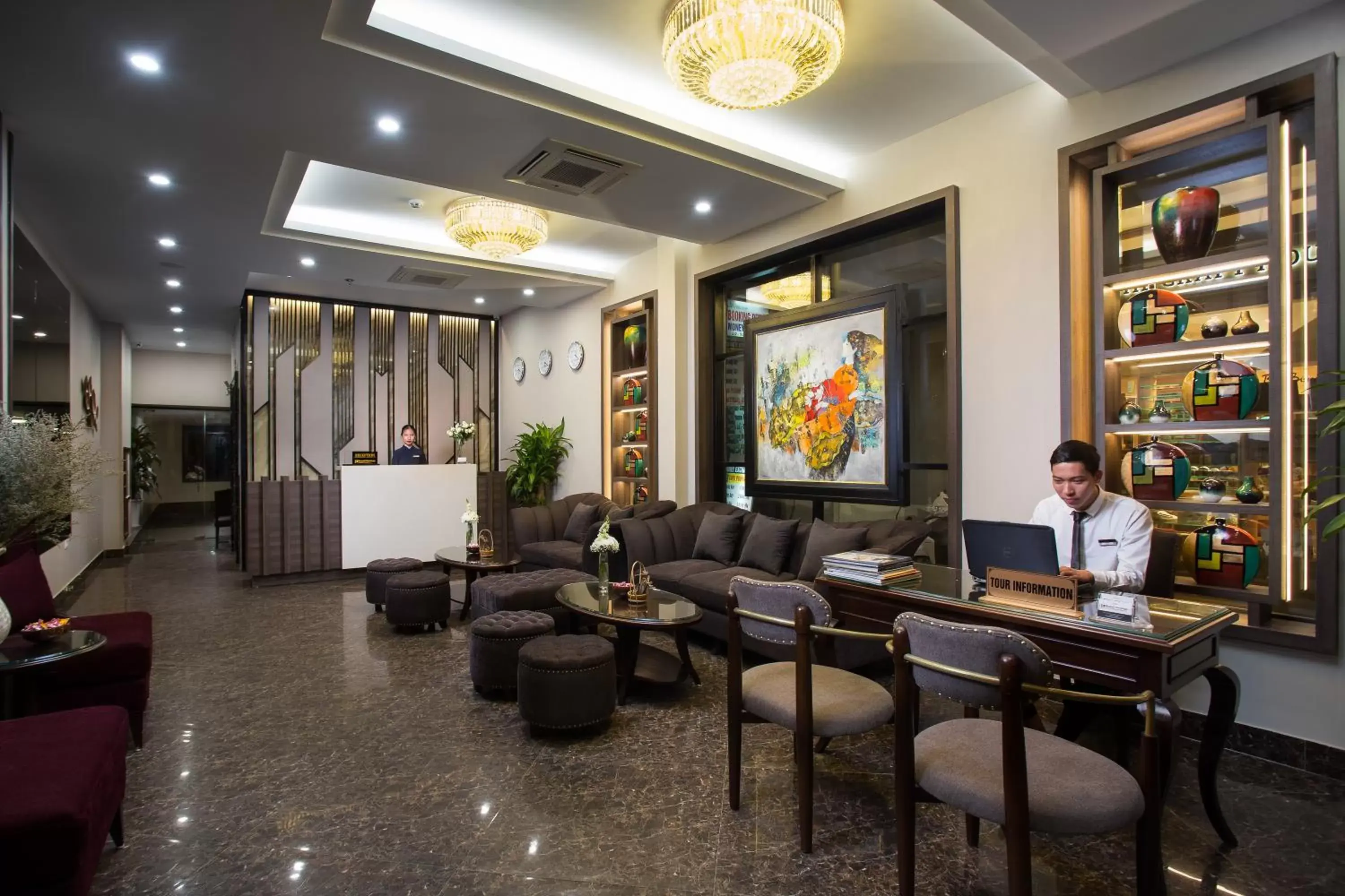 Lobby or reception in Hanoi L'Heritage Diamond Hotel & Spa