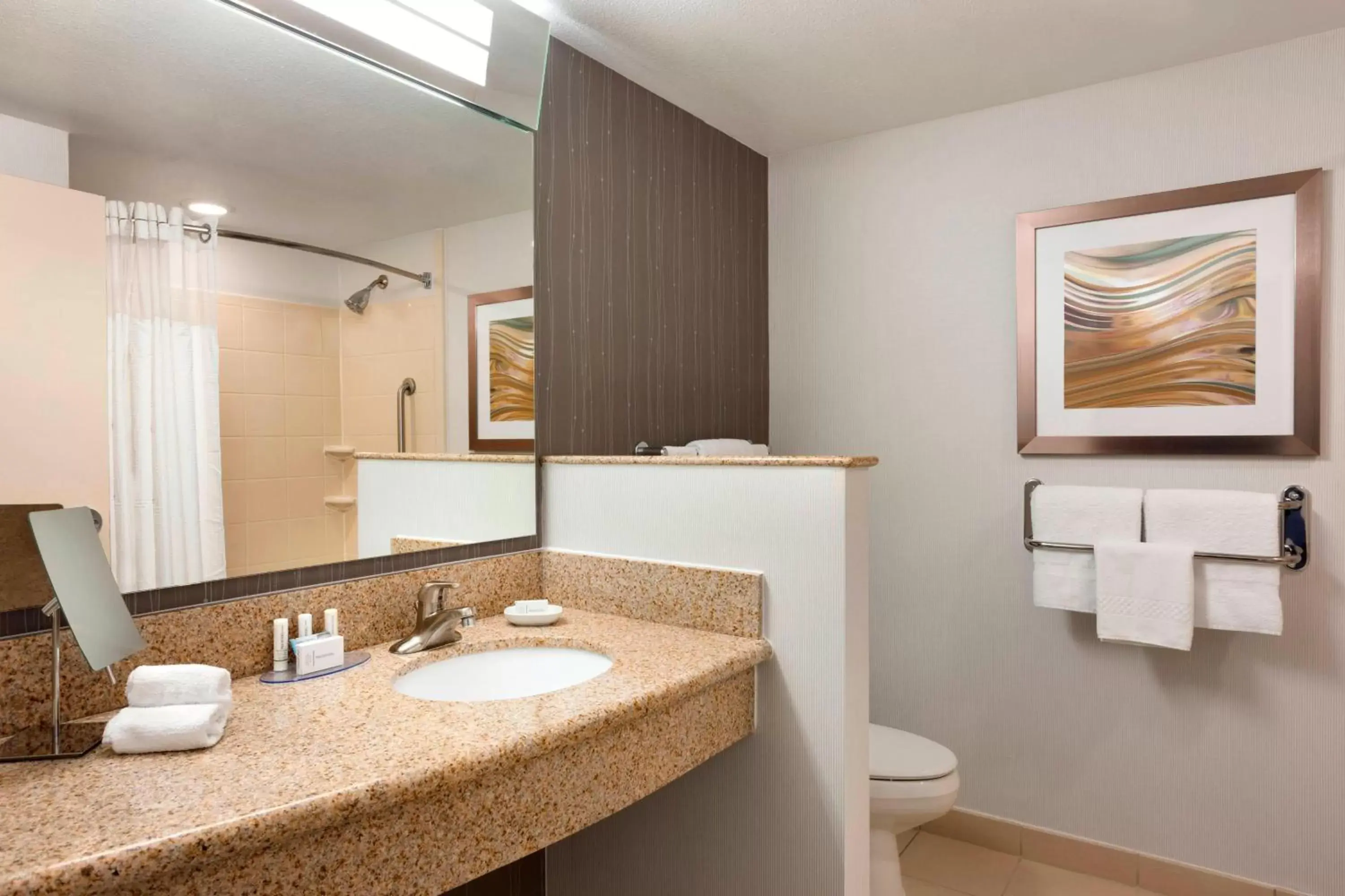 Bathroom in Courtyard by Marriott Fort Smith Downtown