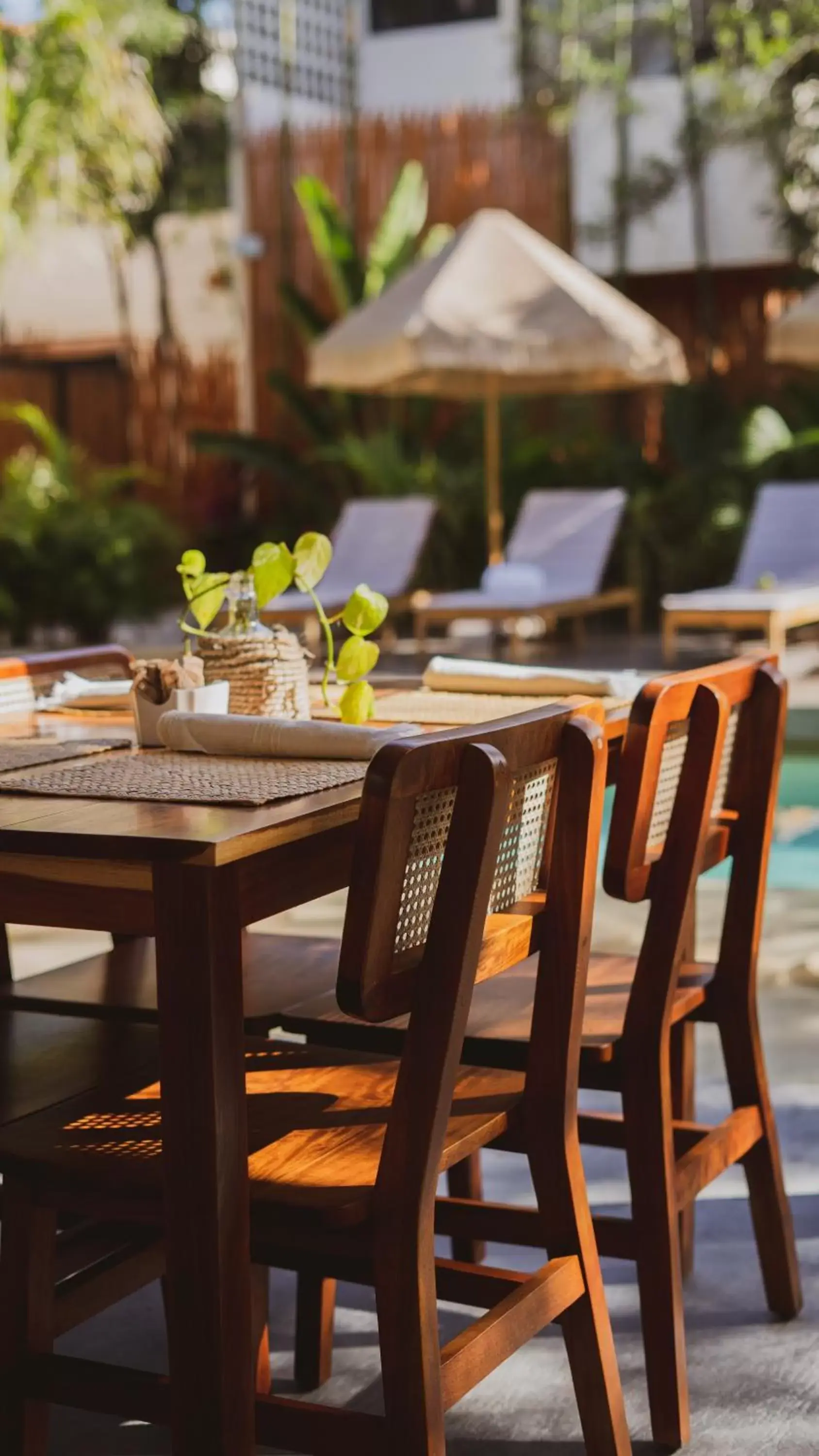 Patio, Restaurant/Places to Eat in Atman Residences Tulum Hotel