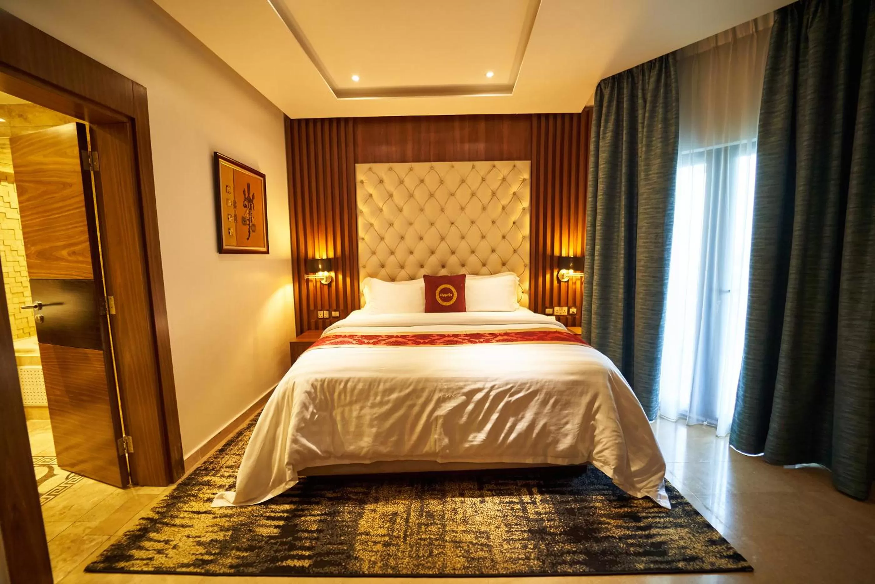 Bedroom, Bed in The Lilygate Lagos