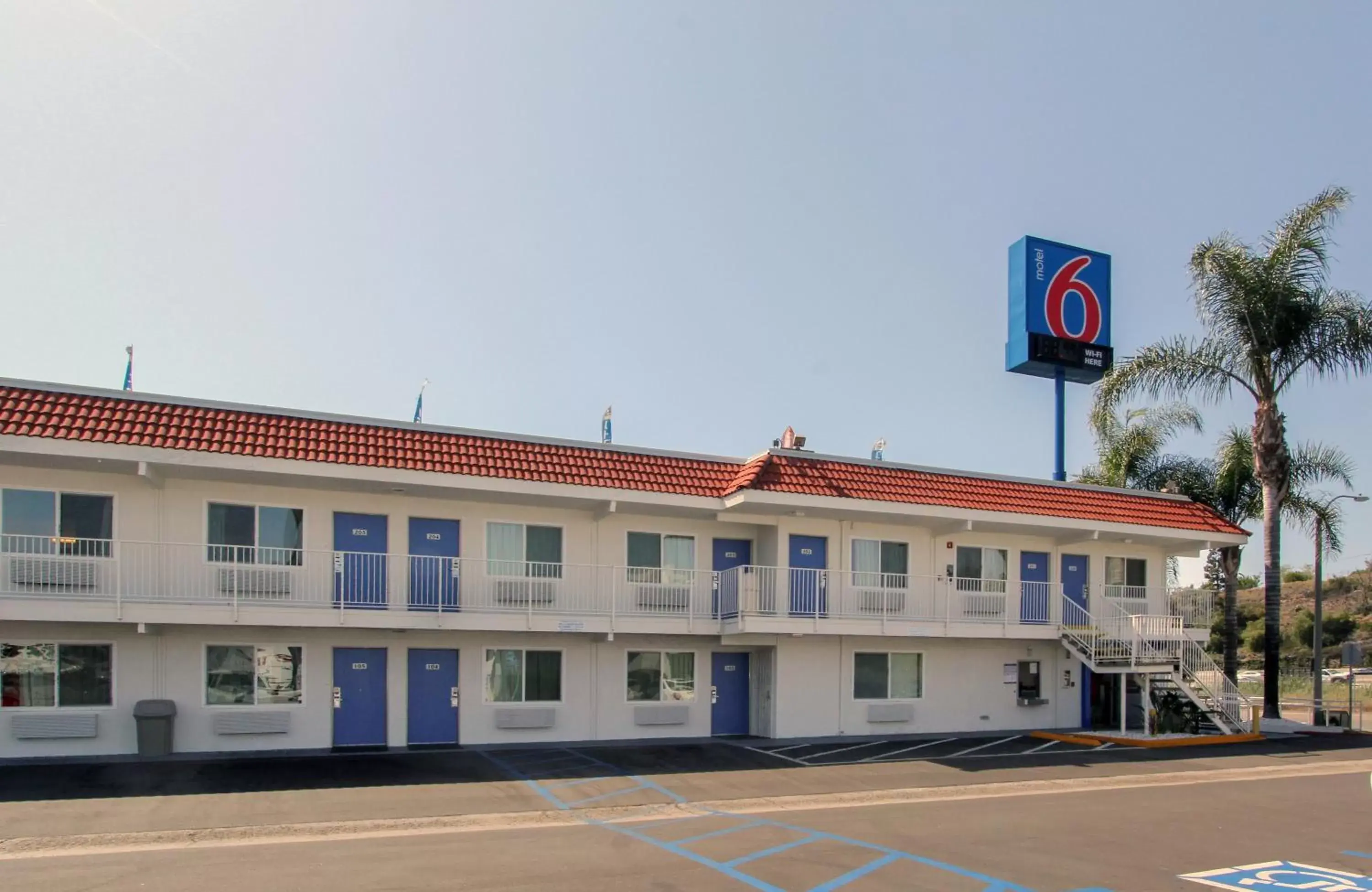 Facade/entrance in Motel 6-La Mesa, CA - San Diego Facade/entrance in Motel 6-La Mesa, CA - San Diego