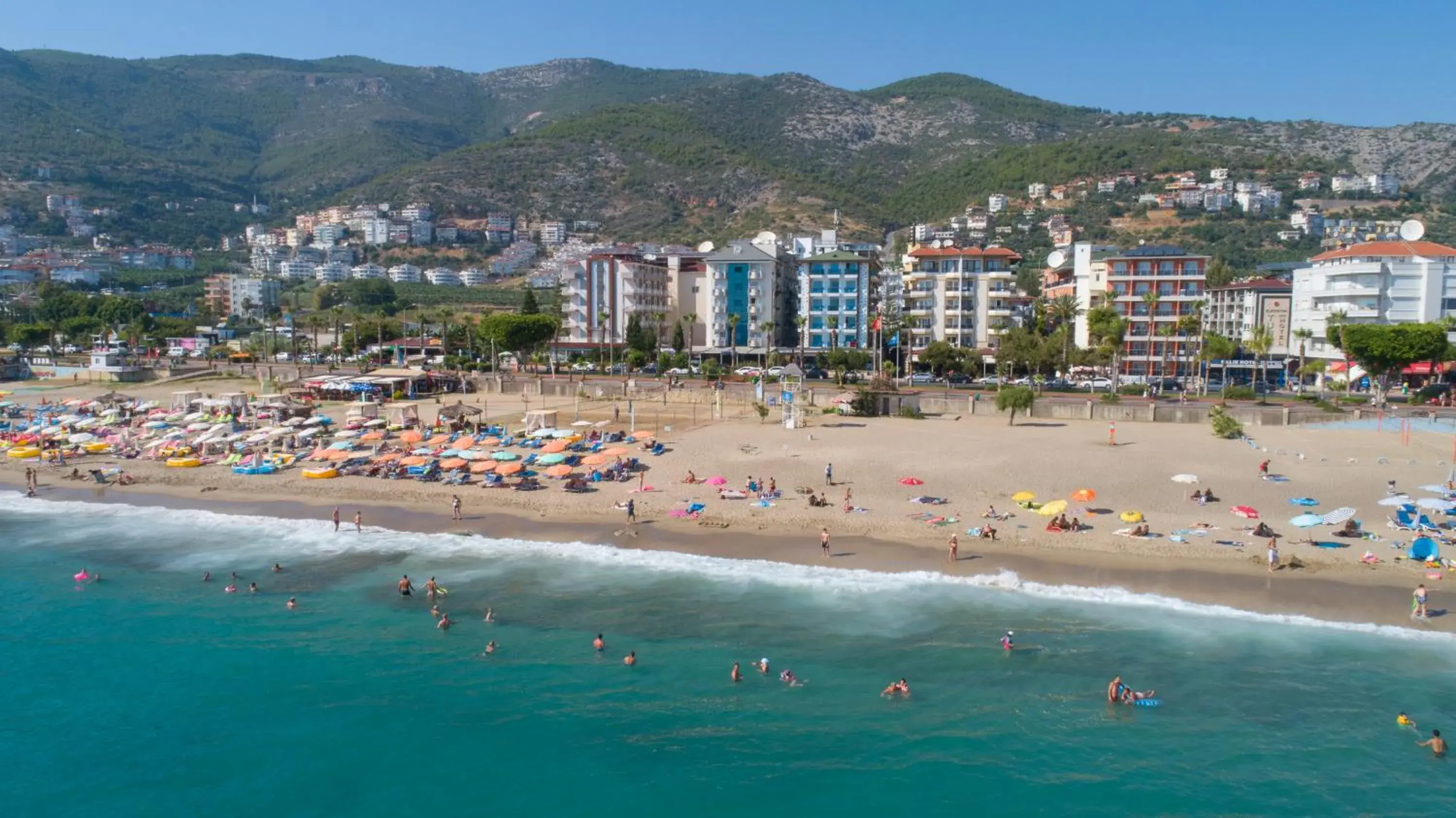 Beach, Bird's-eye View in Kleopatra Life Hotel