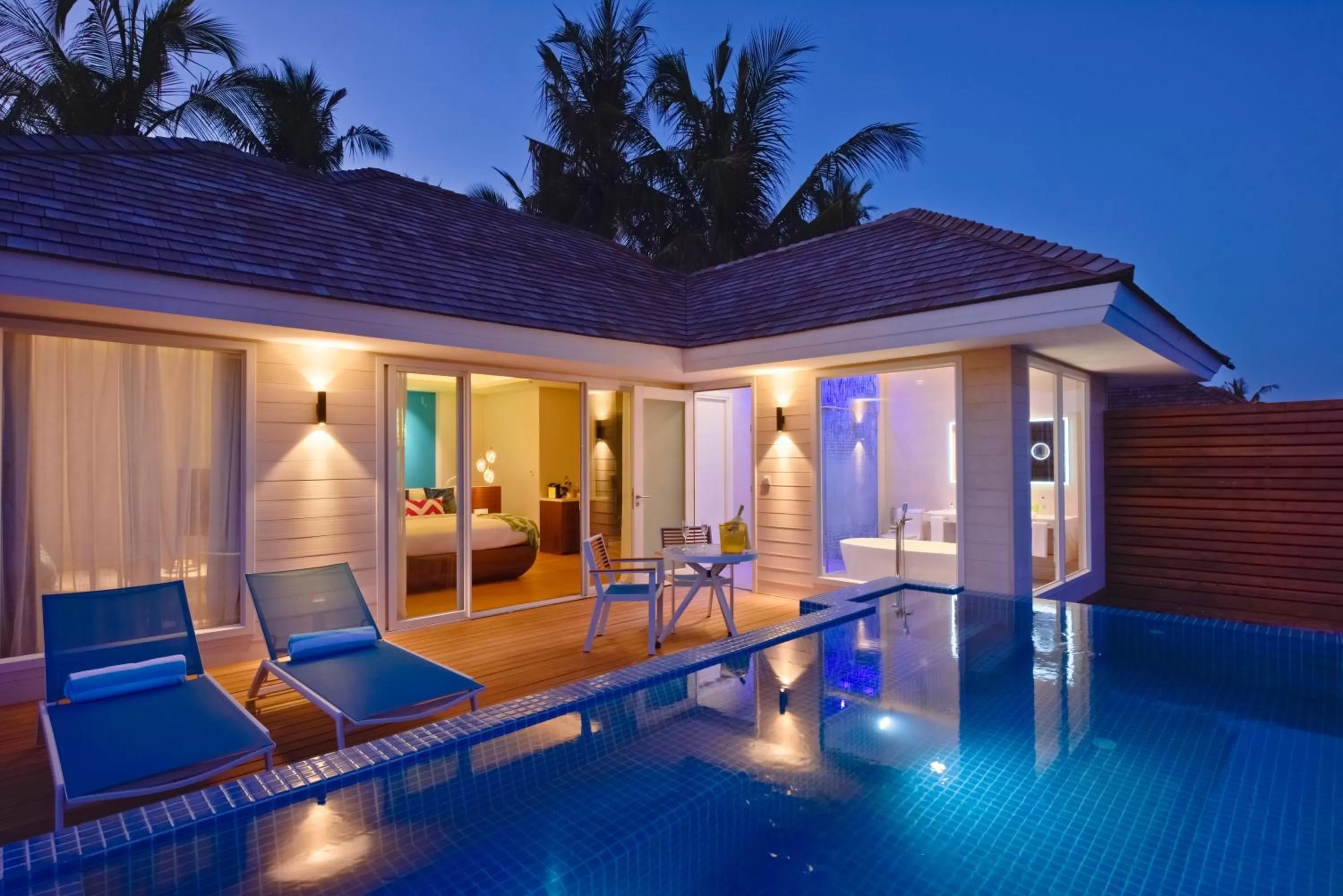 Pool view in Kandima Maldives