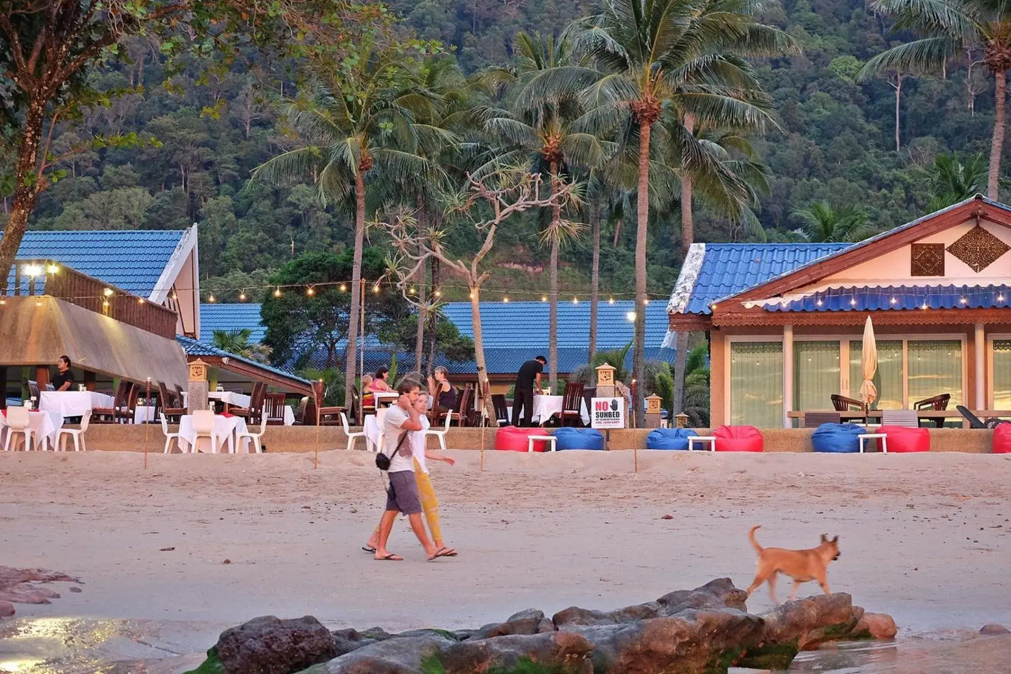 Restaurant/places to eat, Beach in Andaman Lanta Resort - SHA Extra Plus