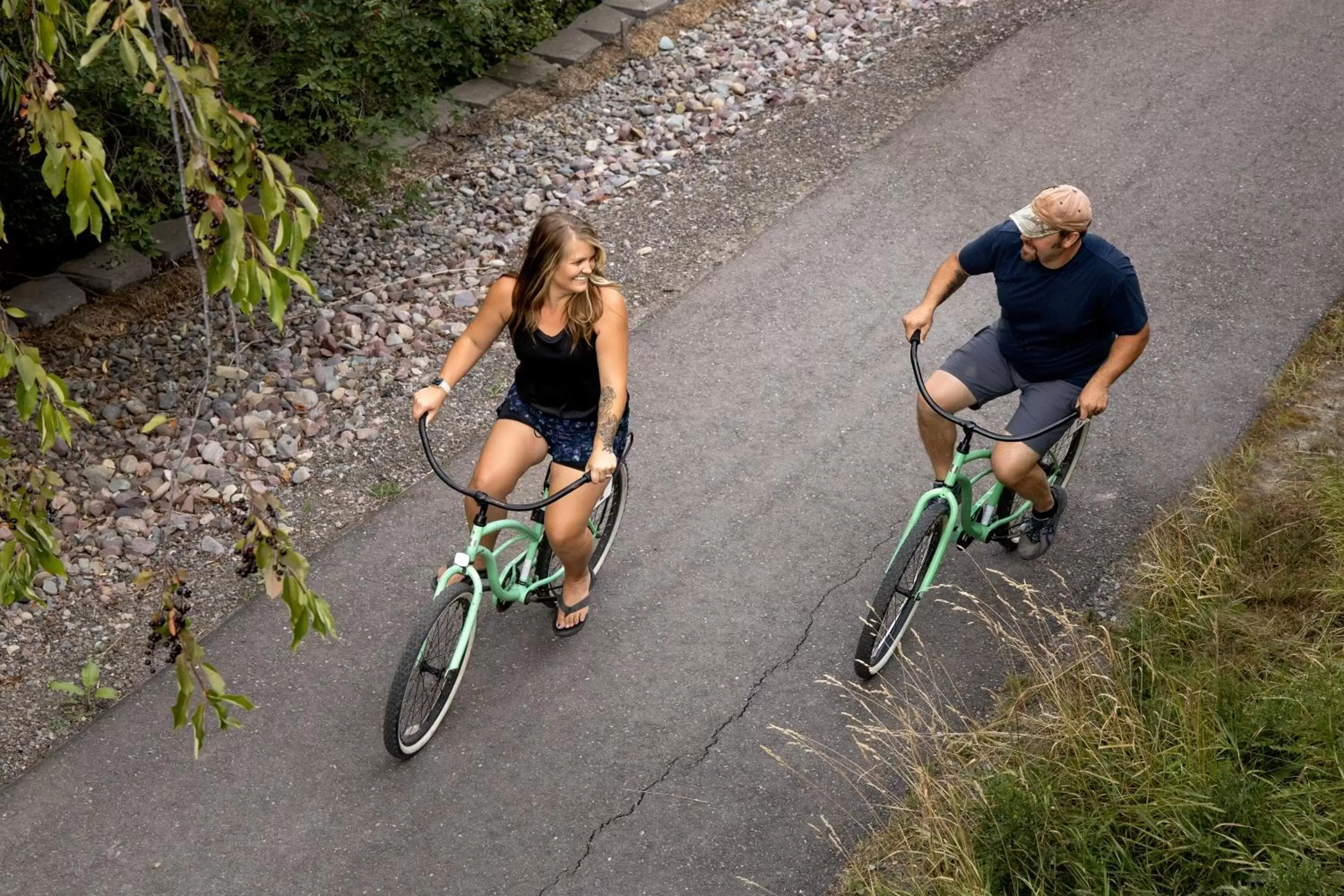 Cycling in The Pine Lodge on Whitefish River, Ascend Hotel Collection