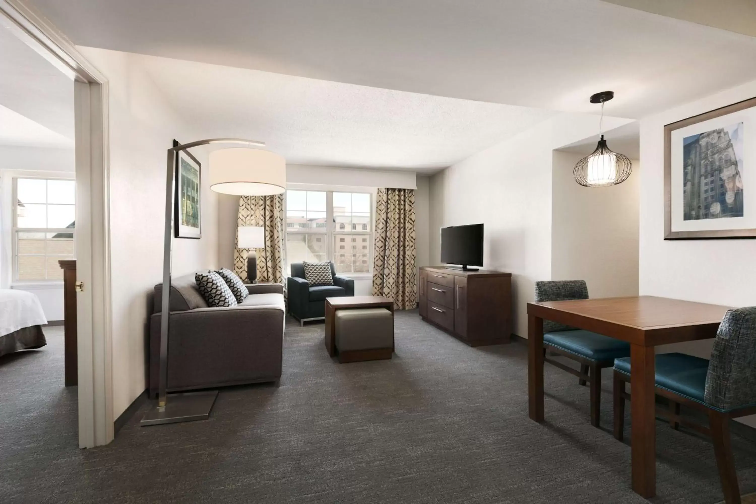 Living room, Seating Area in Homewood Suites by Hilton Greensboro