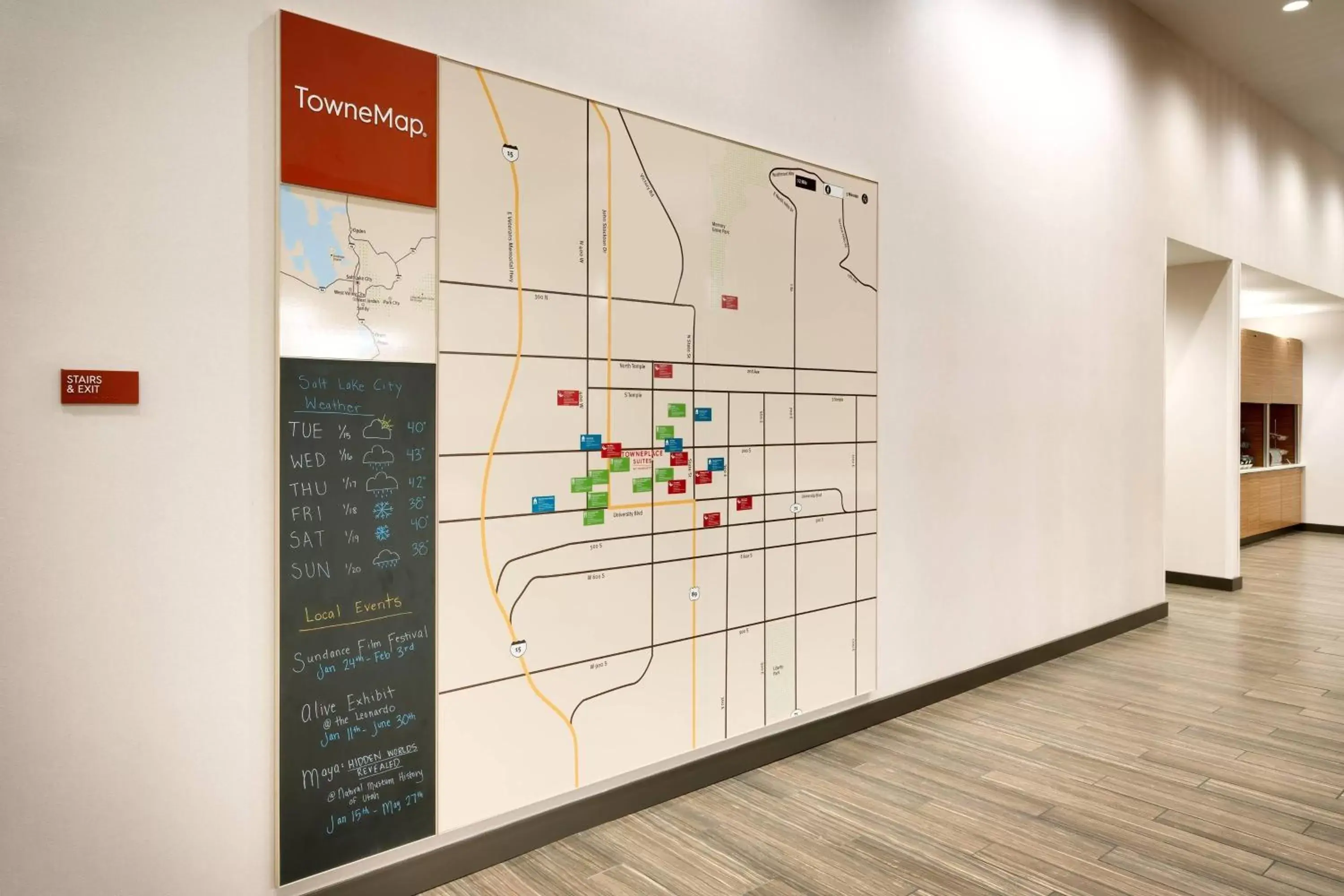 Location, Floor Plan in TownePlace Suites by Marriott Salt Lake City Downtown