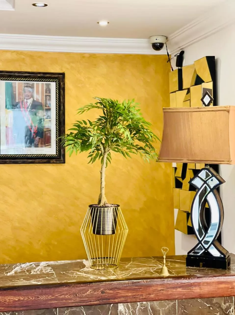 Decorative detail in class hotel