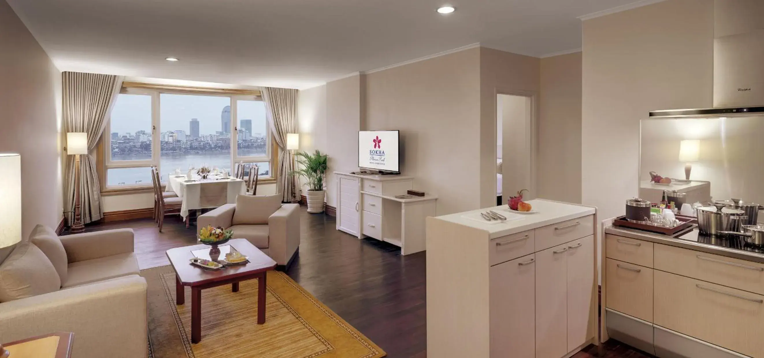 Living room in Sokha Phnom Penh Residence Living room in Sokha Phnom Penh Residence