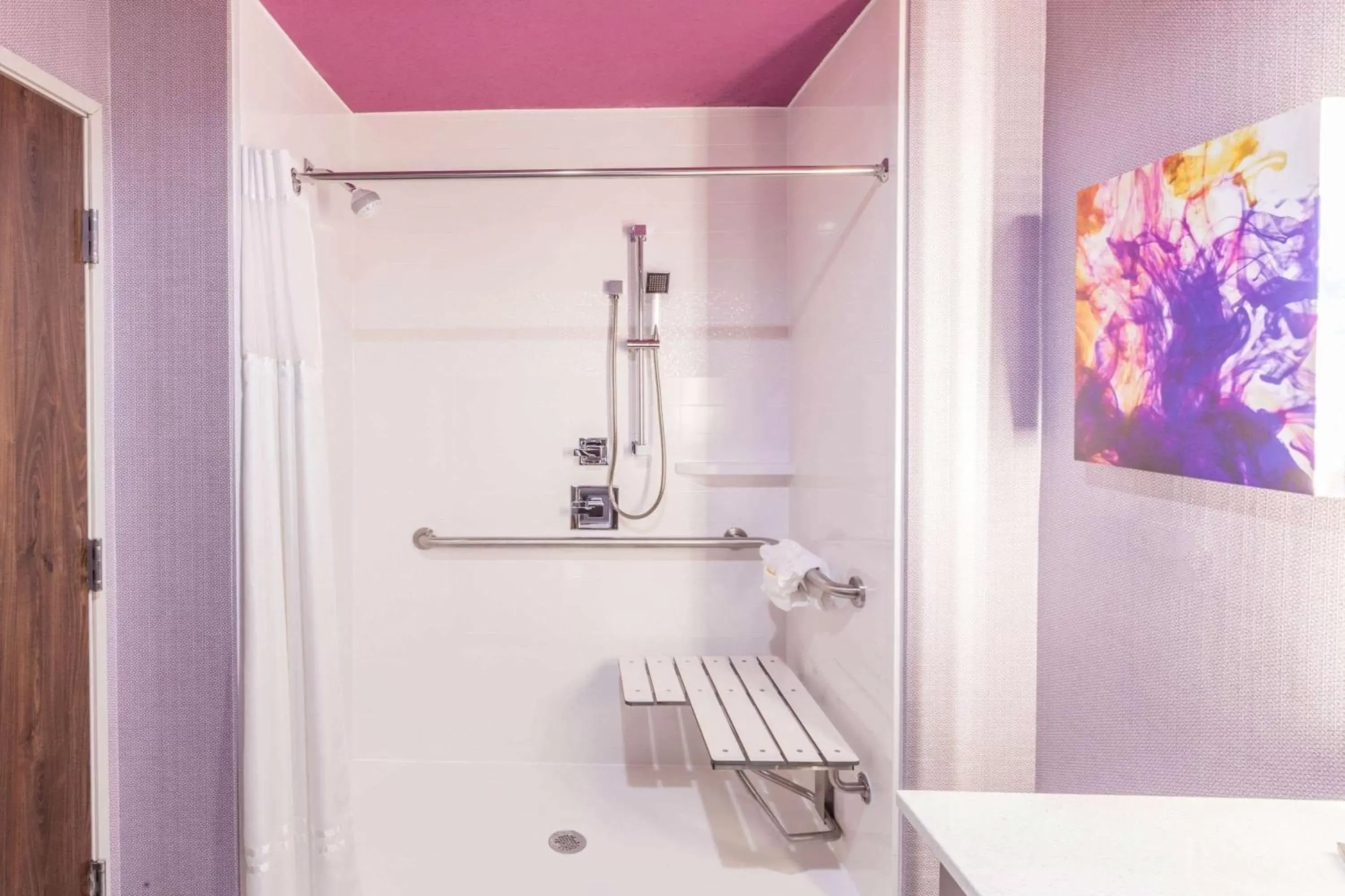 Shower, Bathroom in La Quinta by Wyndham Houston East at Sheldon Rd