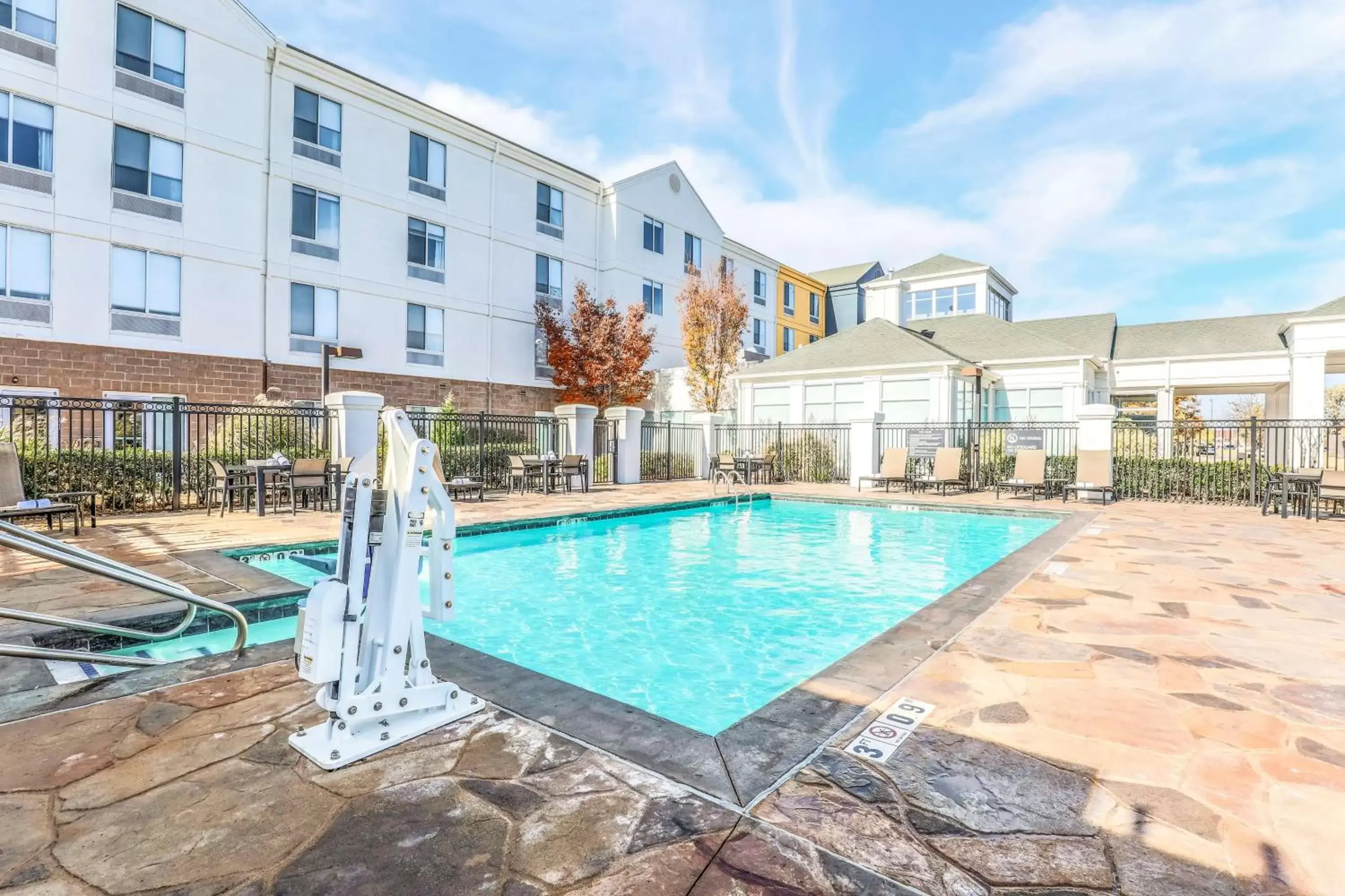 Pool view, Swimming Pool in Hilton Garden Inn Tulsa South