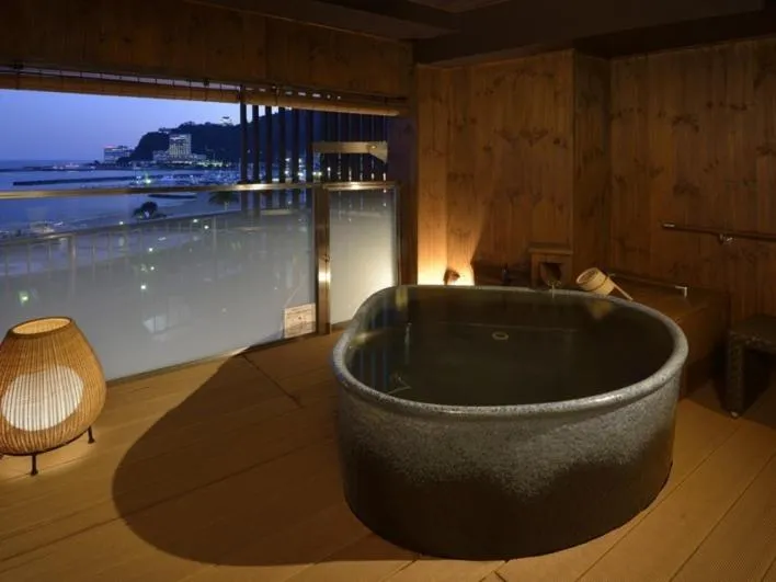 Hot Spring Bath in Atami Seaside Spa & Resort