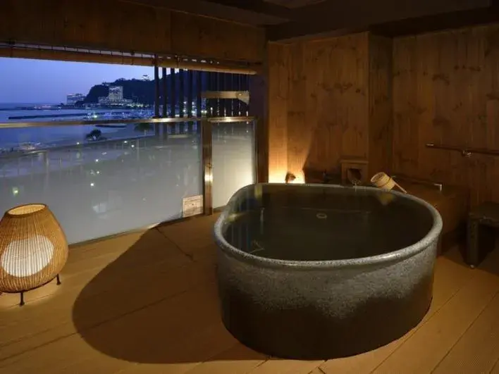 Hot Spring Bath in Atami Seaside Spa & Resort