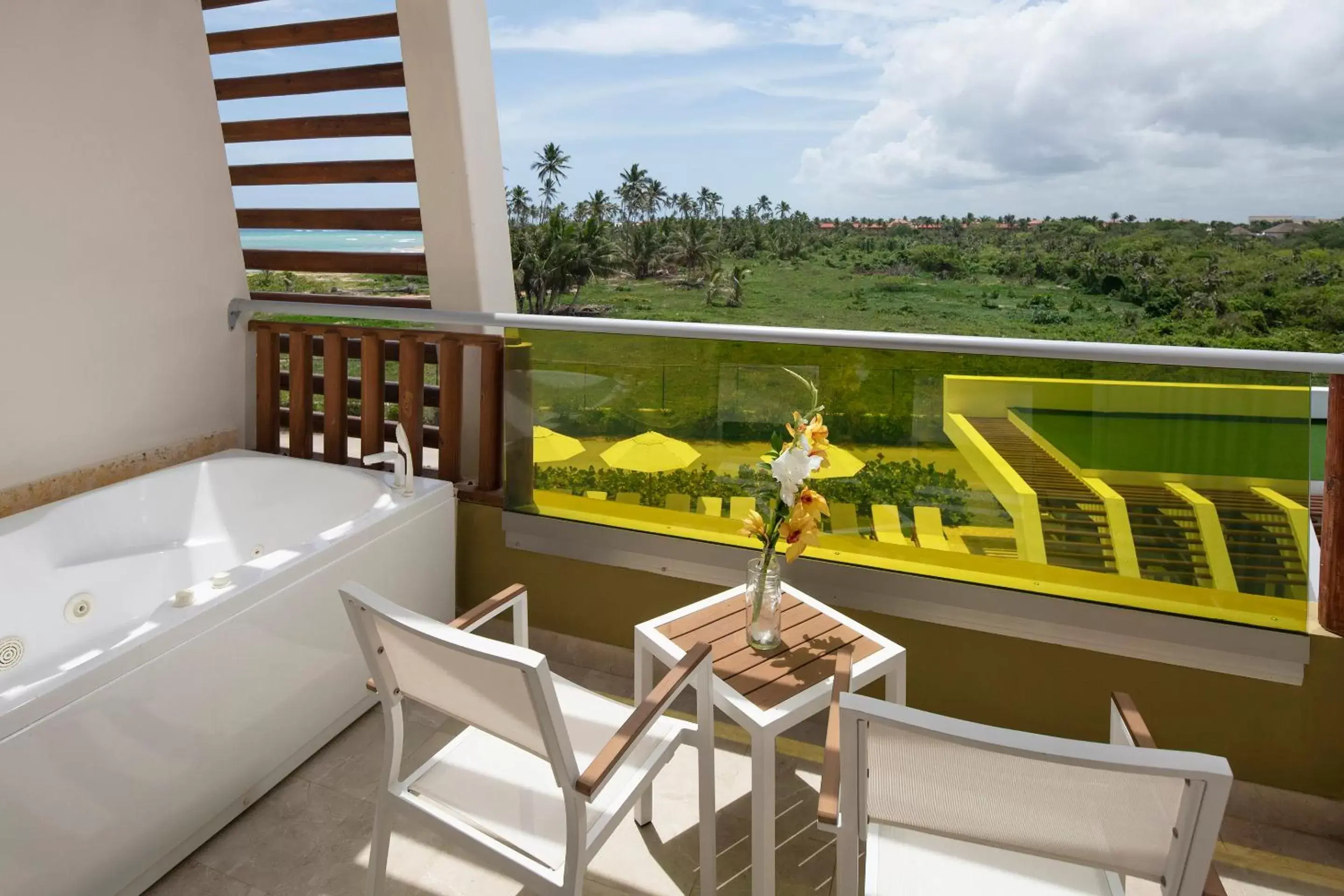Bedroom, Balcony/Terrace in Dreams Onyx Resort & Spa - All Inclusive