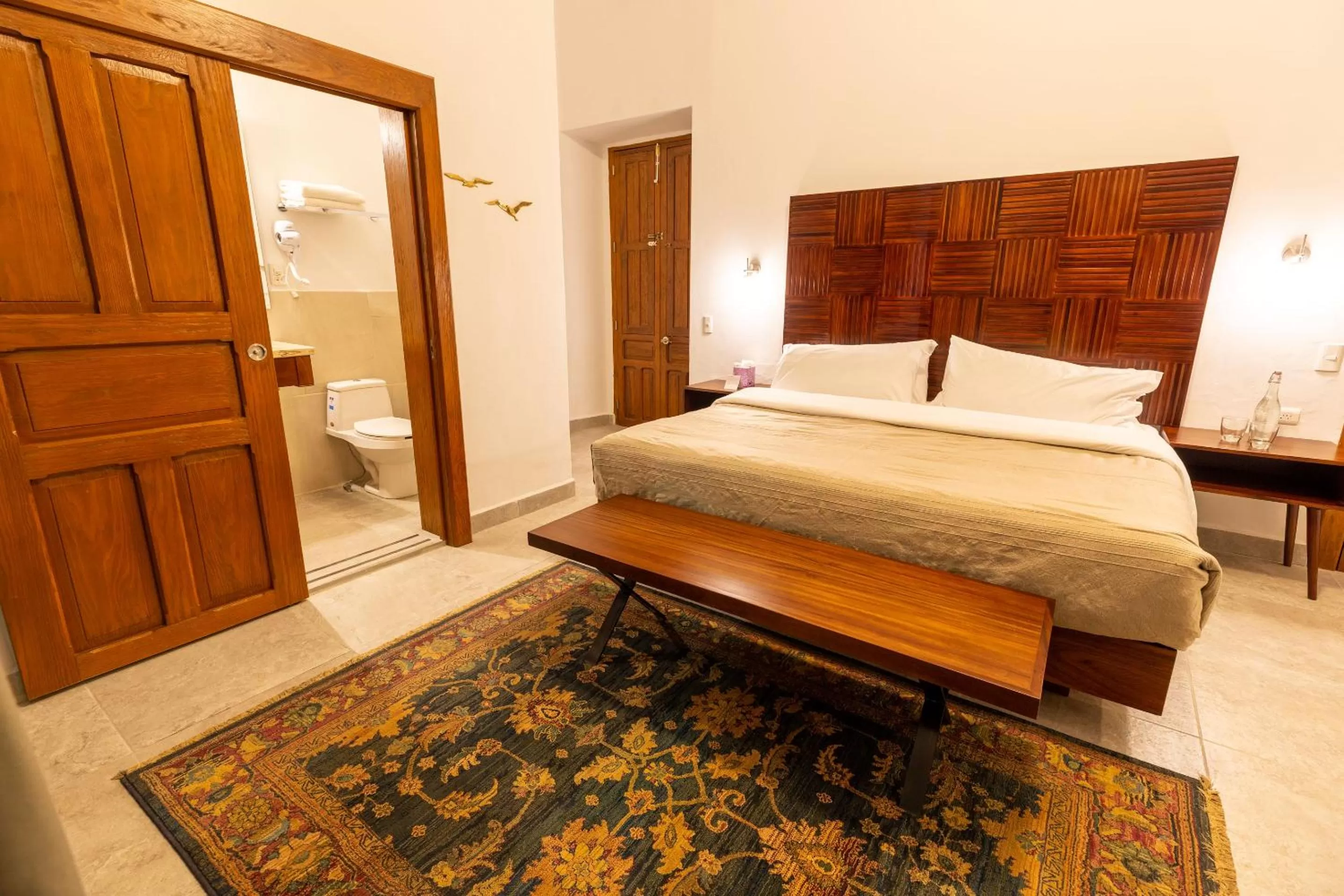 Bed in Plaza Chapala Hotel