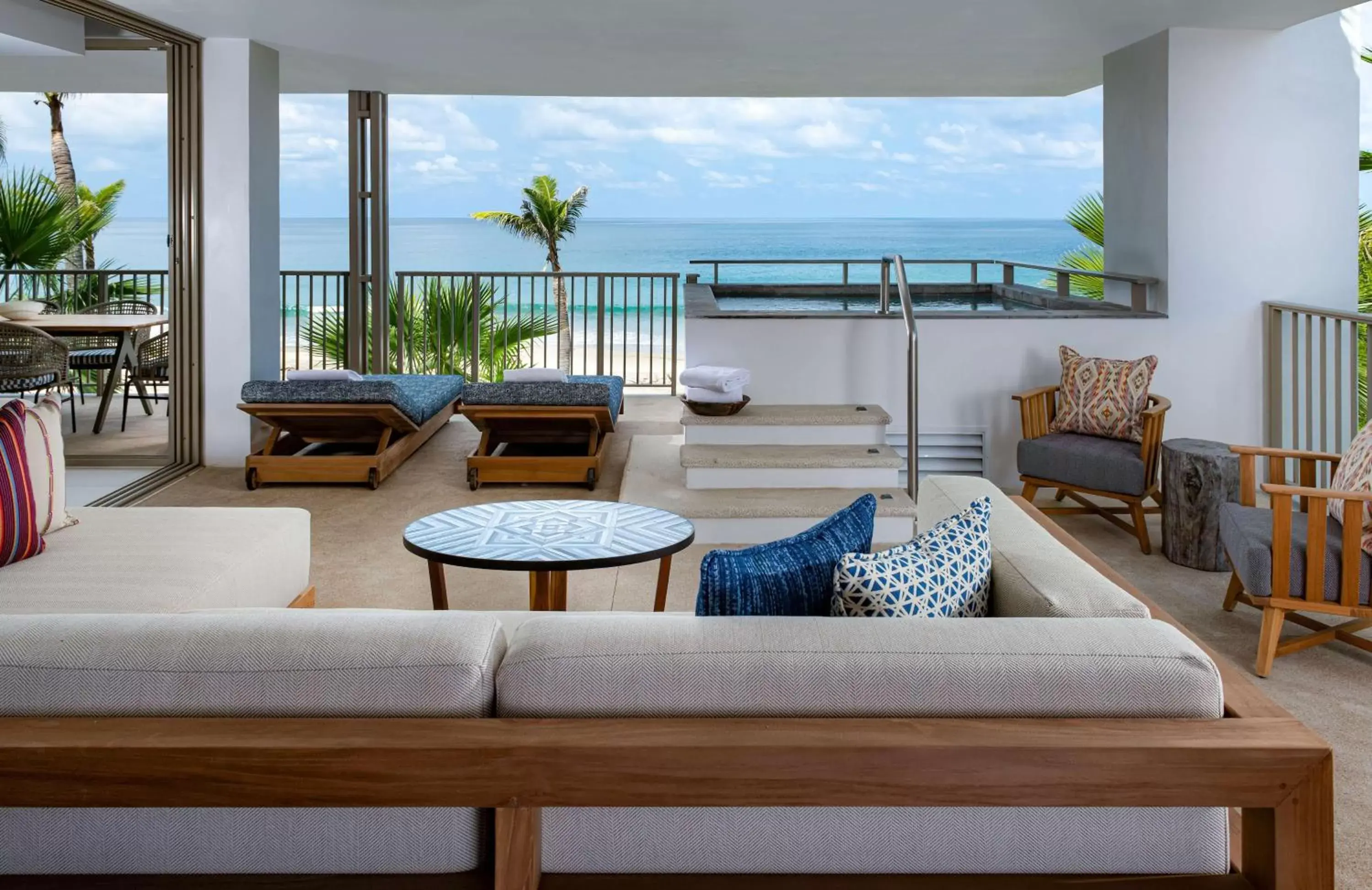 Living room in Conrad Punta de Mita