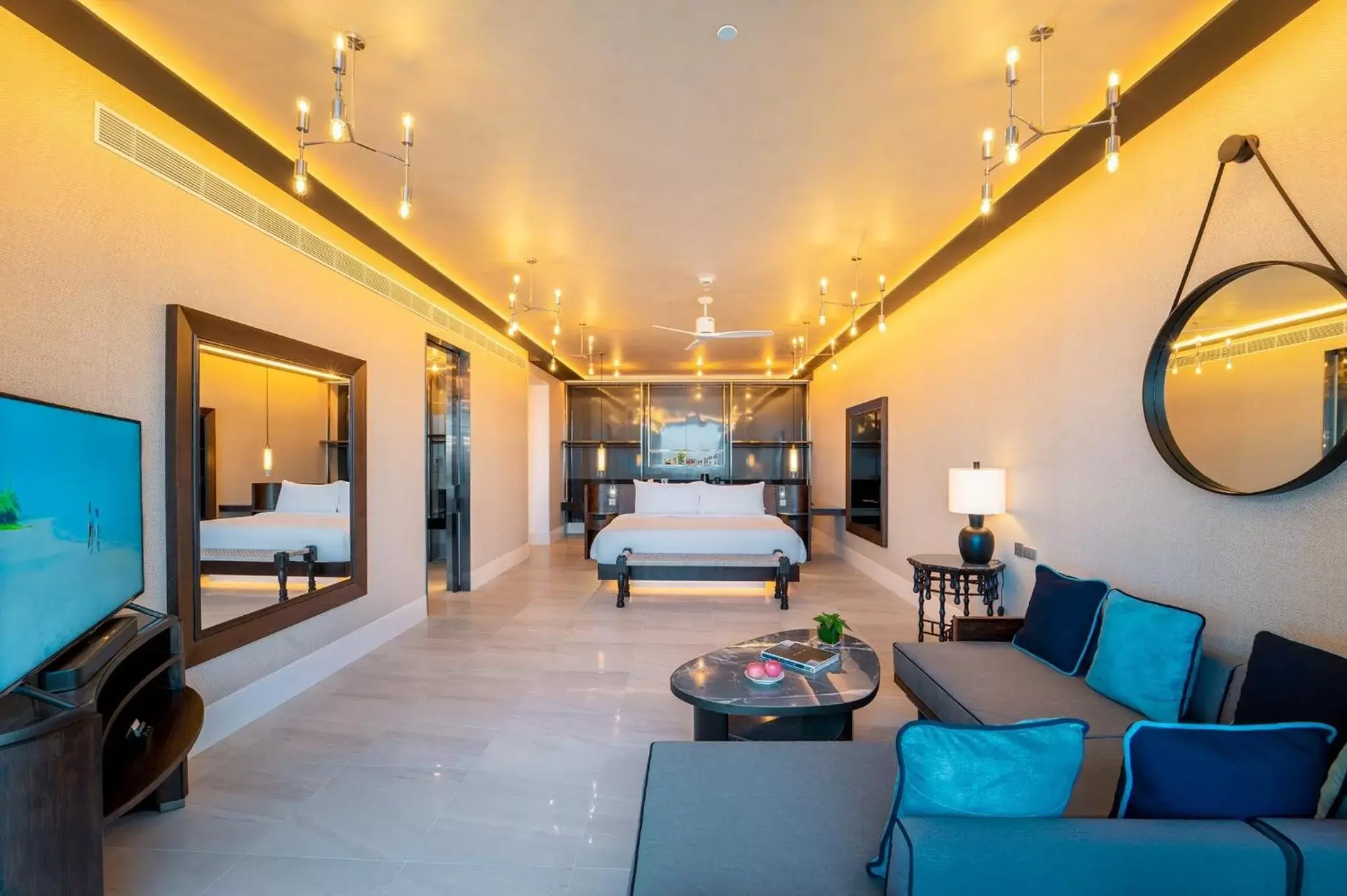 Bed, Seating Area in Baba Beach Club Hua Hin Luxury Pool Villa by Sri panwa