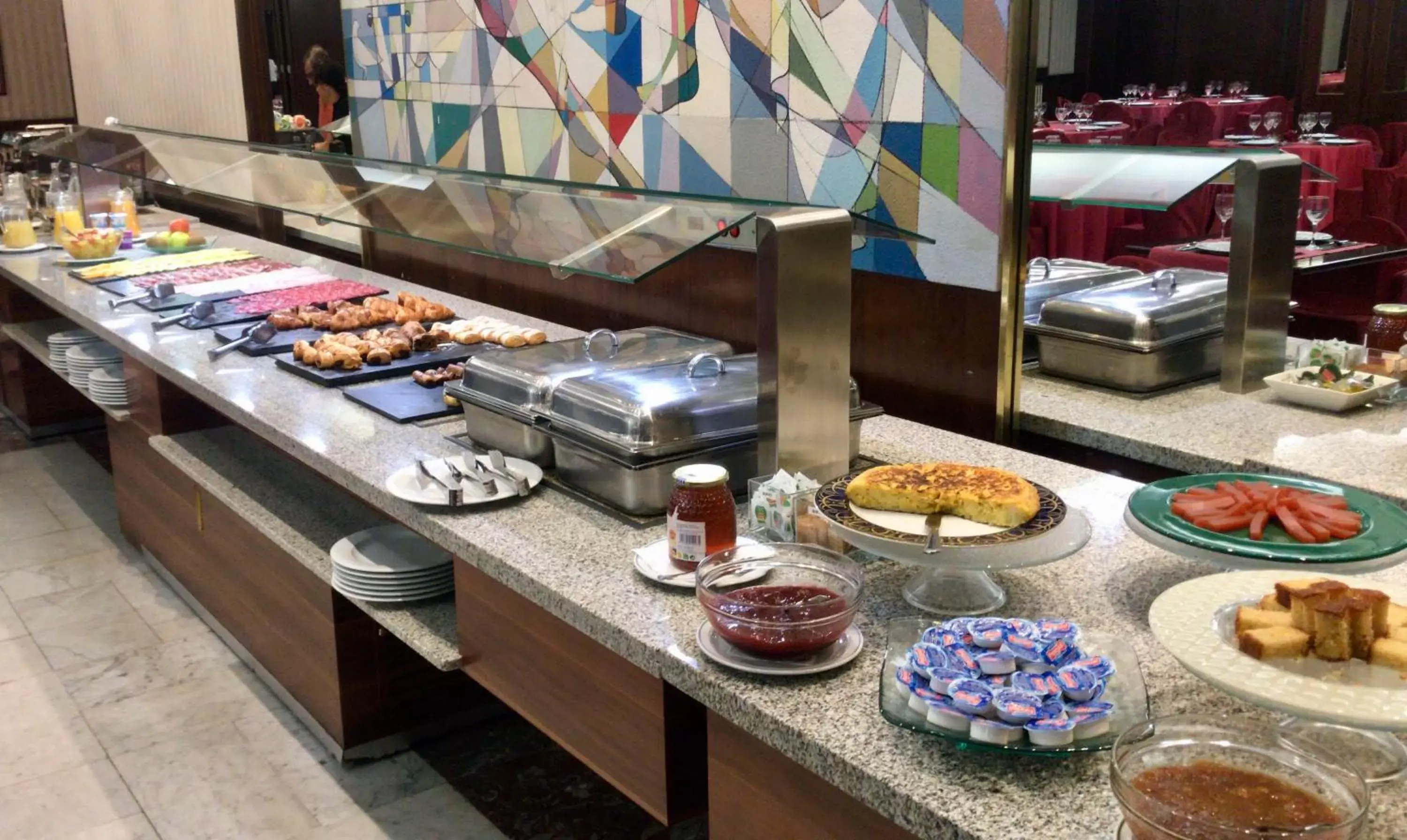 Buffet breakfast, Restaurant/Places to Eat in Hotel Urpí