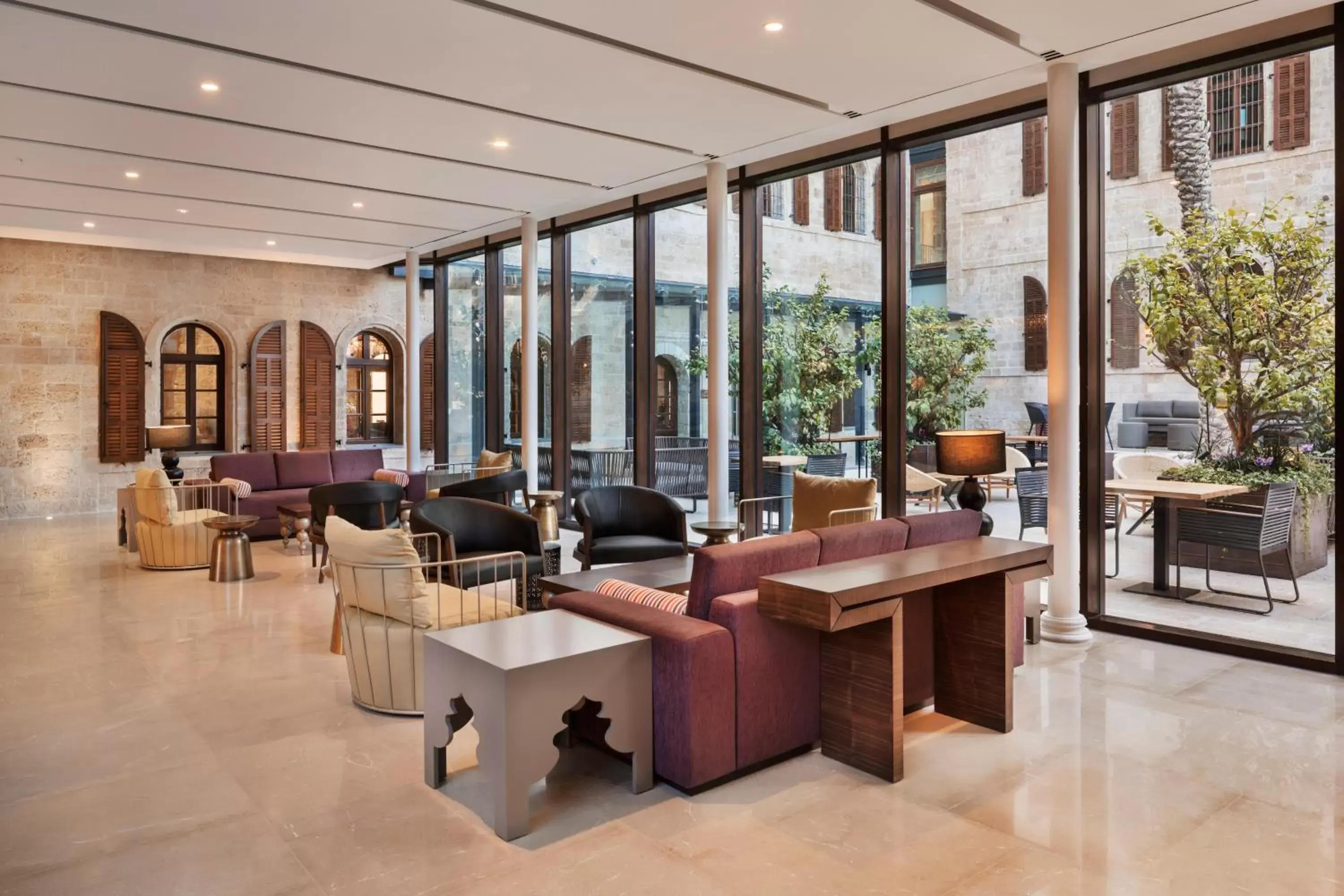 Lobby or reception in The Setai Tel Aviv, a Member of the leading hotels of the world