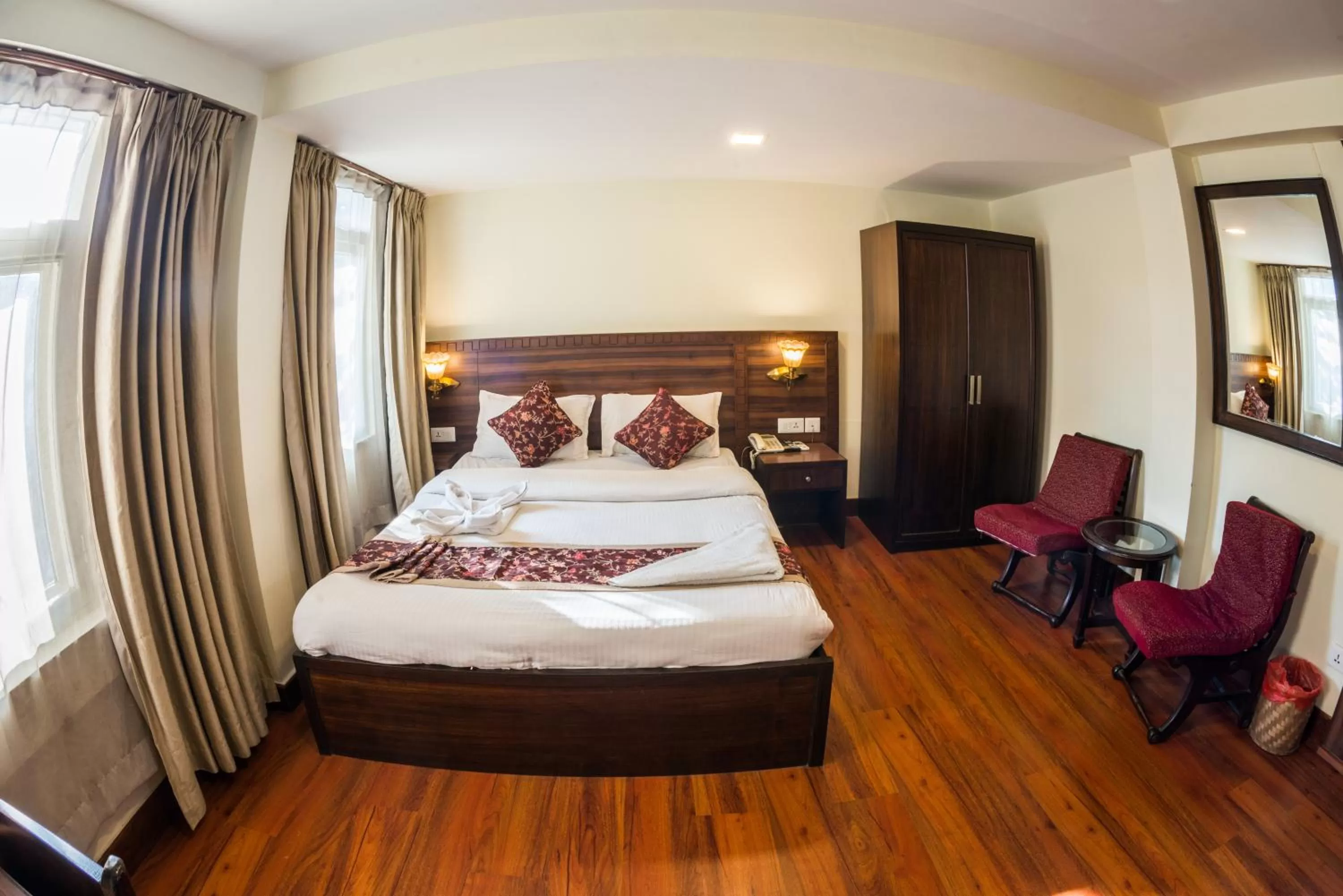 Bed in Hotel Yambu kathmandu