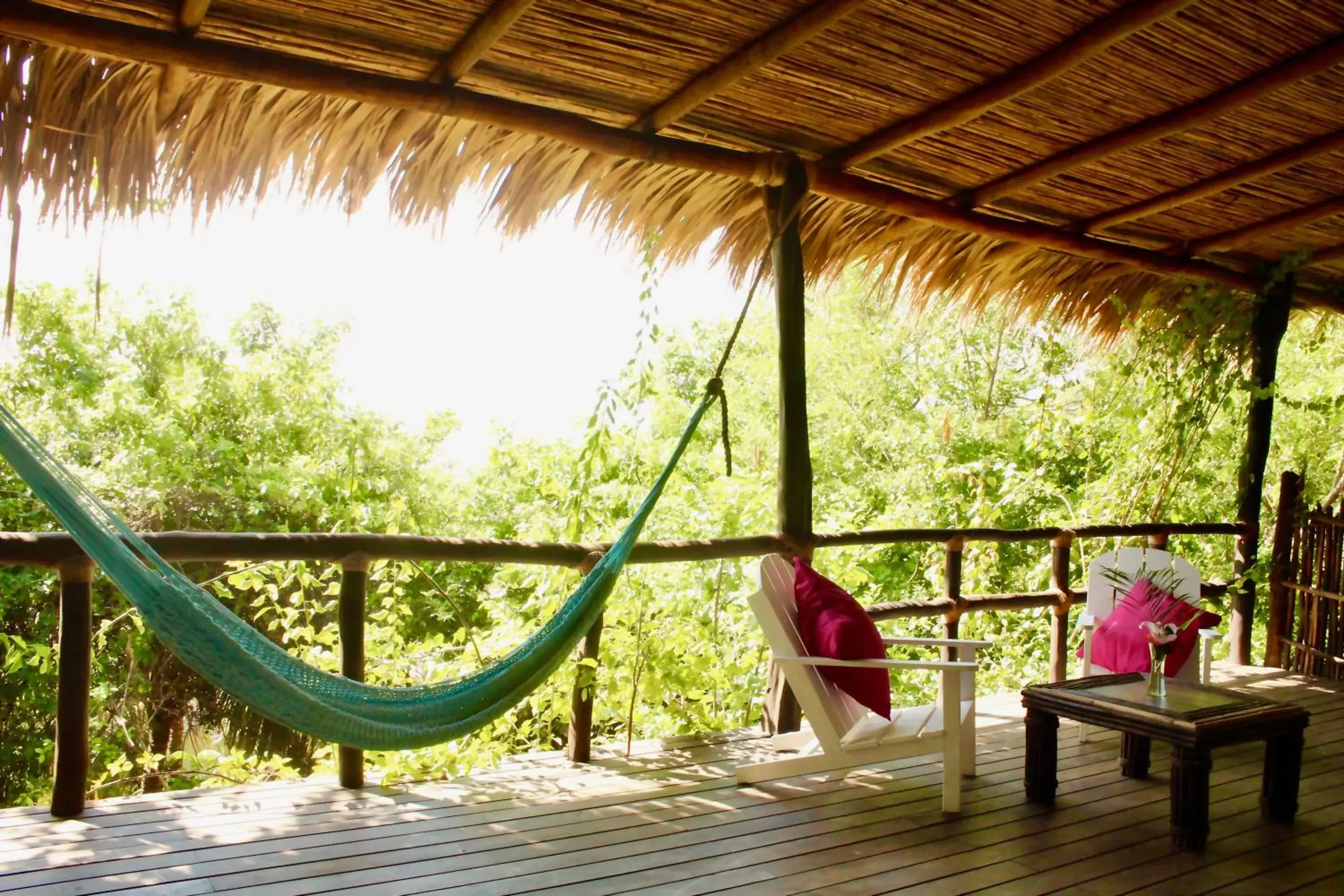 Balcony/Terrace in El Alquimista Yoga Spa