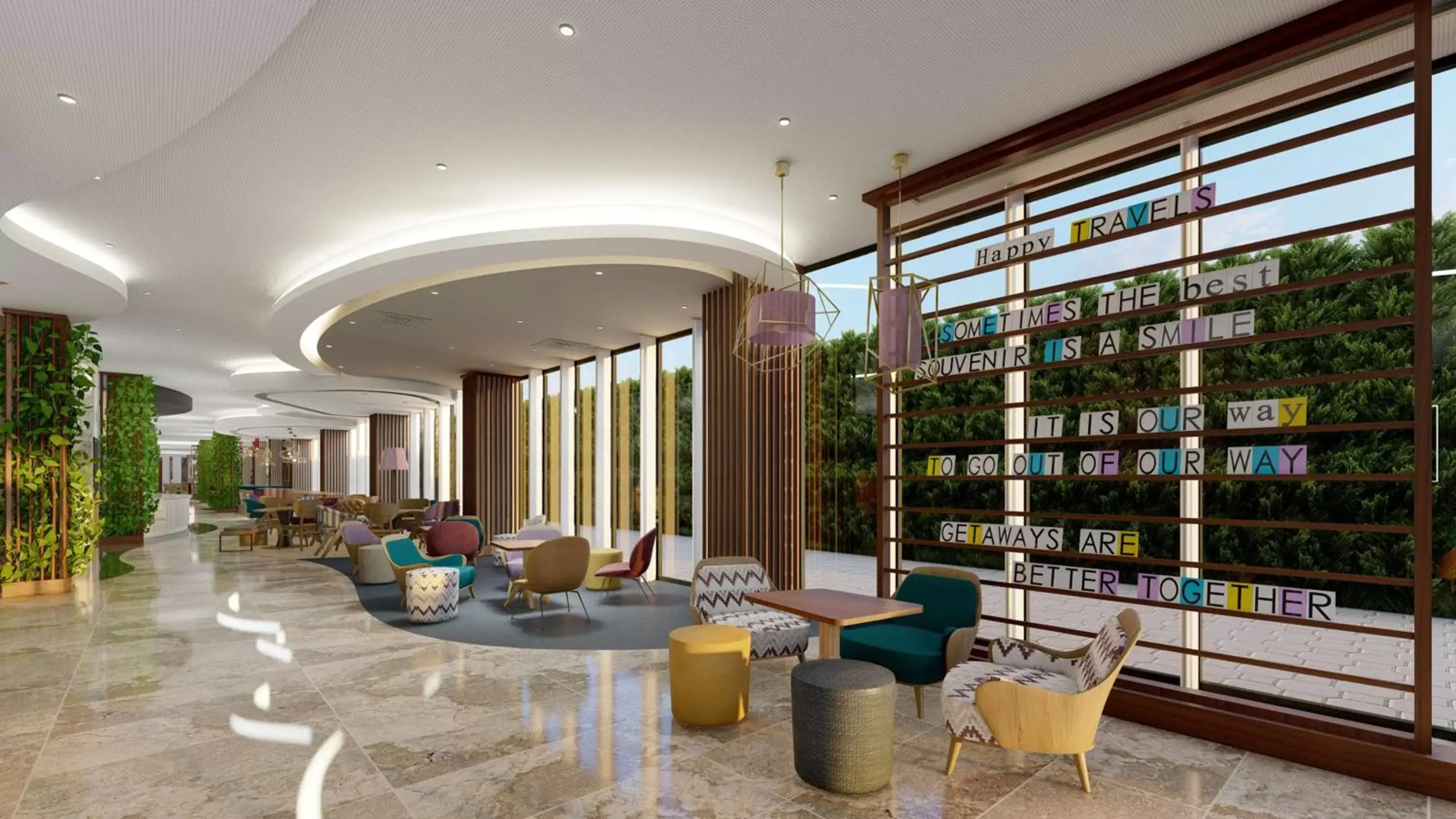 Lobby or reception, Lounge/Bar in Hampton By Hilton Istanbul Airport, Arnavutkoy